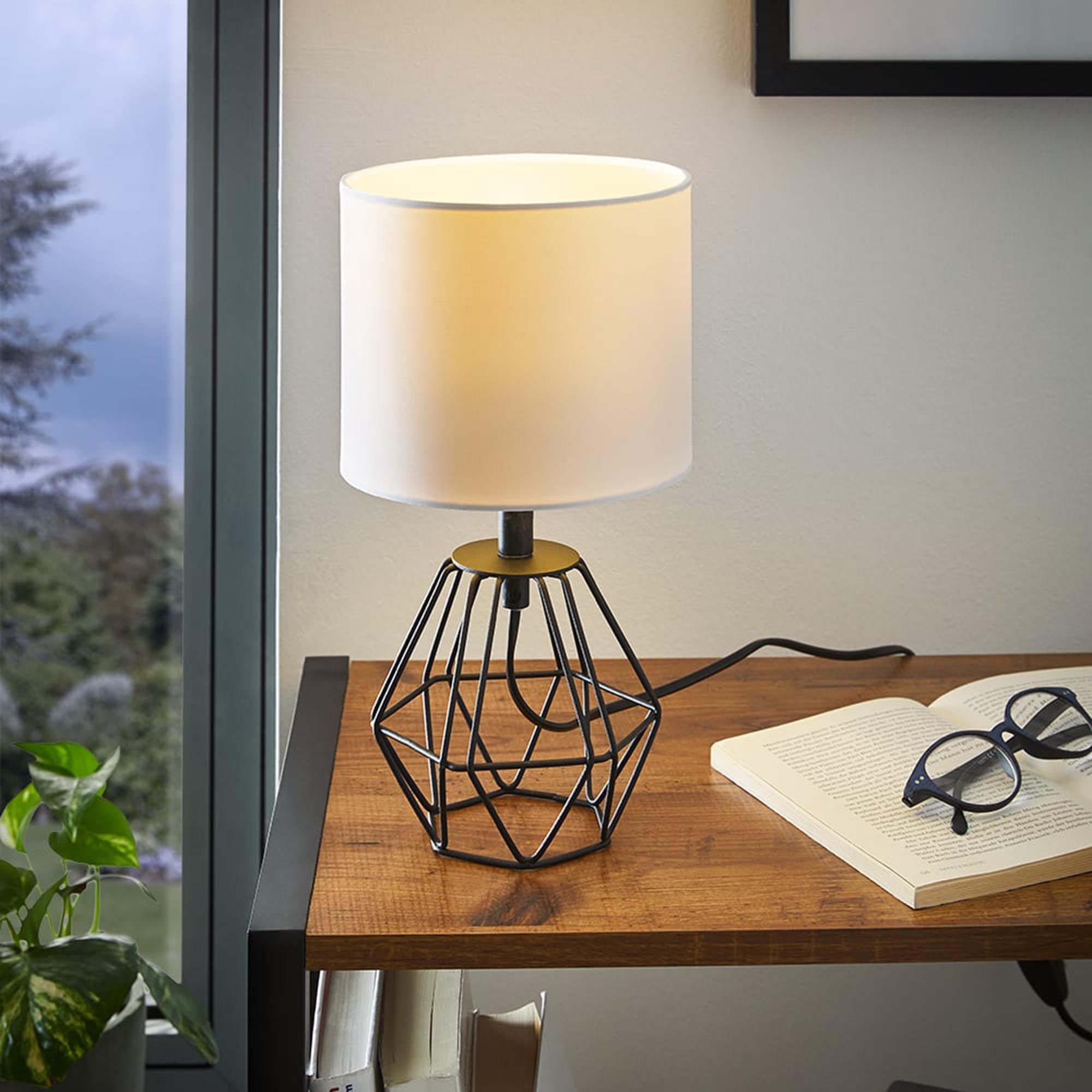 Lampe CARLTON 2 noir H30,5cm