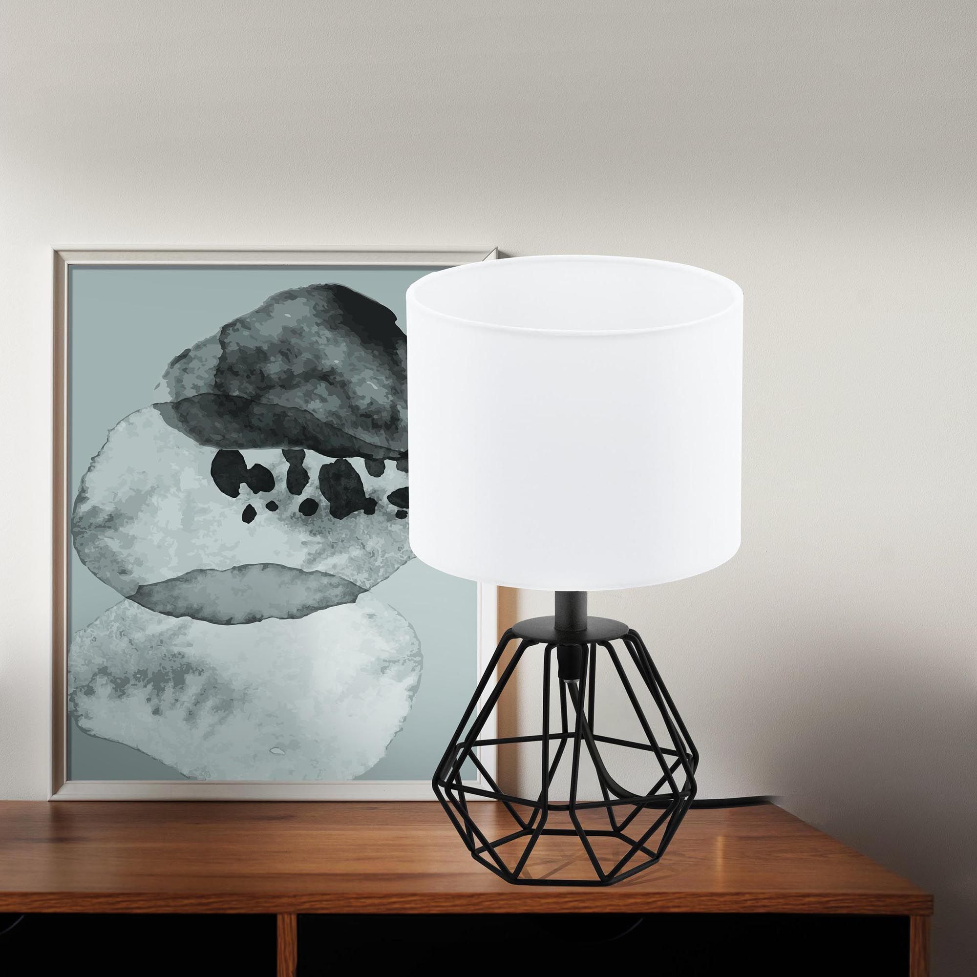 Lampe CARLTON 2 noir H30,5cm