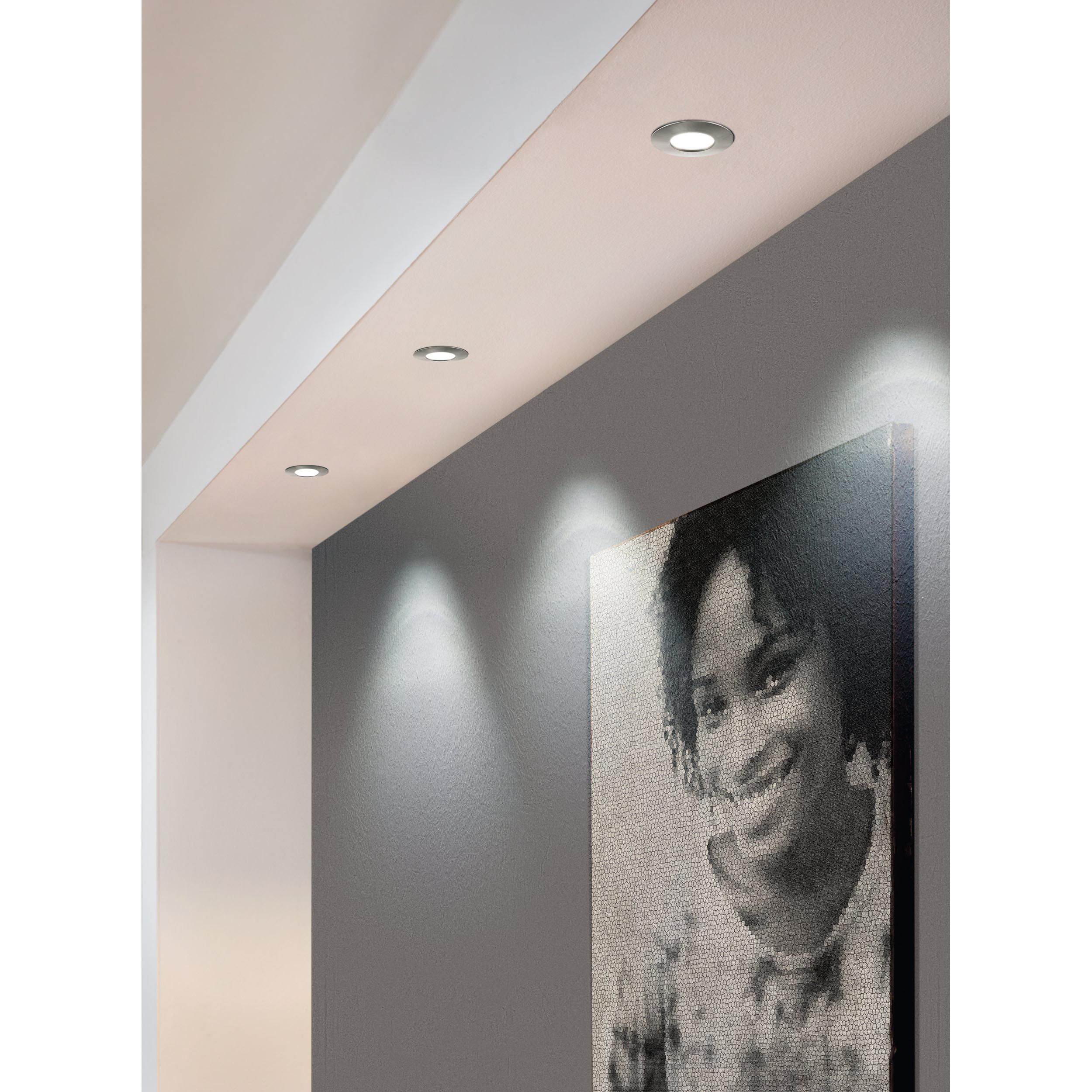 Spot LED PINEDA gris Ø7,8cm