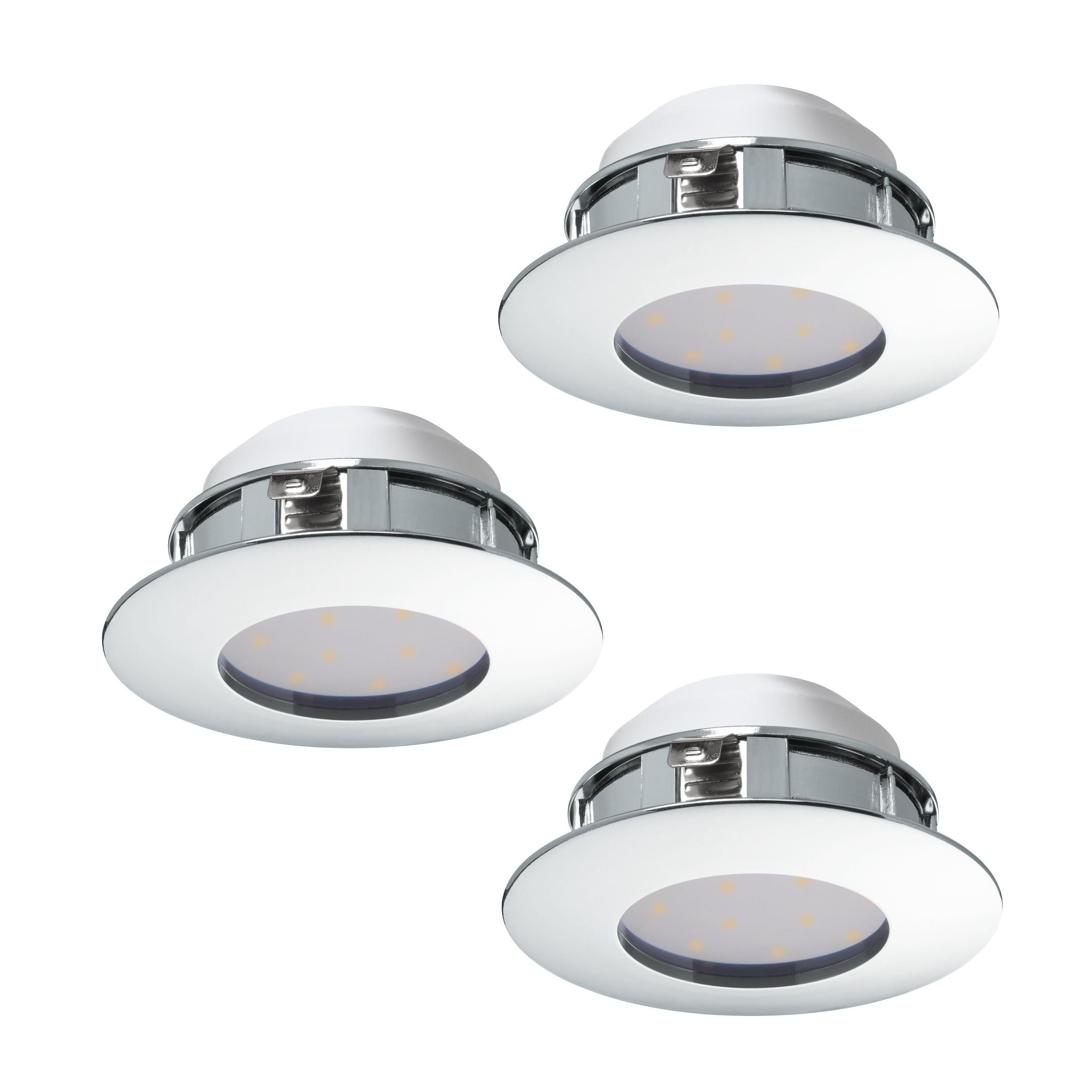 Spot LED PINEDA argenté Ø7,8cm