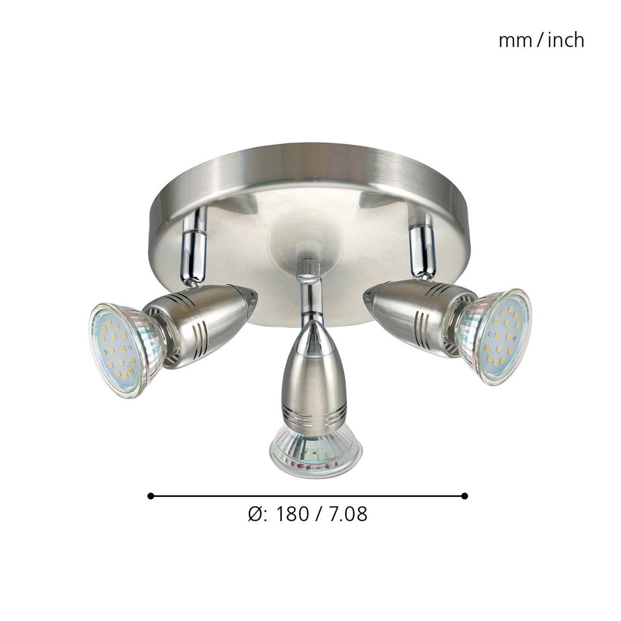 Réglette MAGNUM-LED gris mat Ø18cm