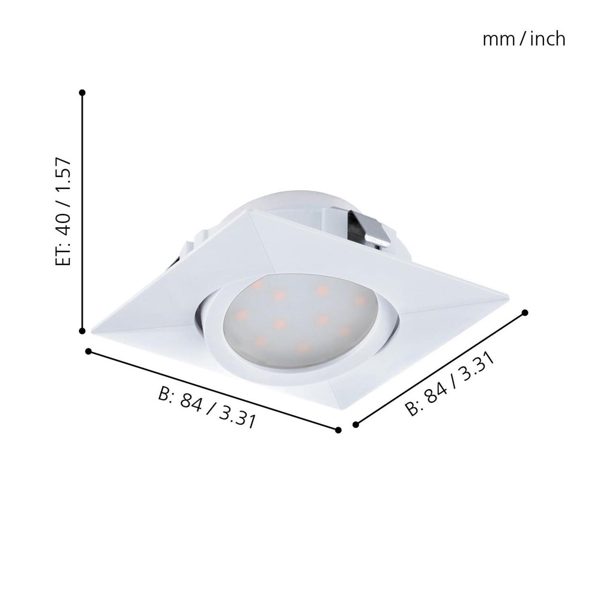 Spot LED PINEDA blanc Ø8,4cm