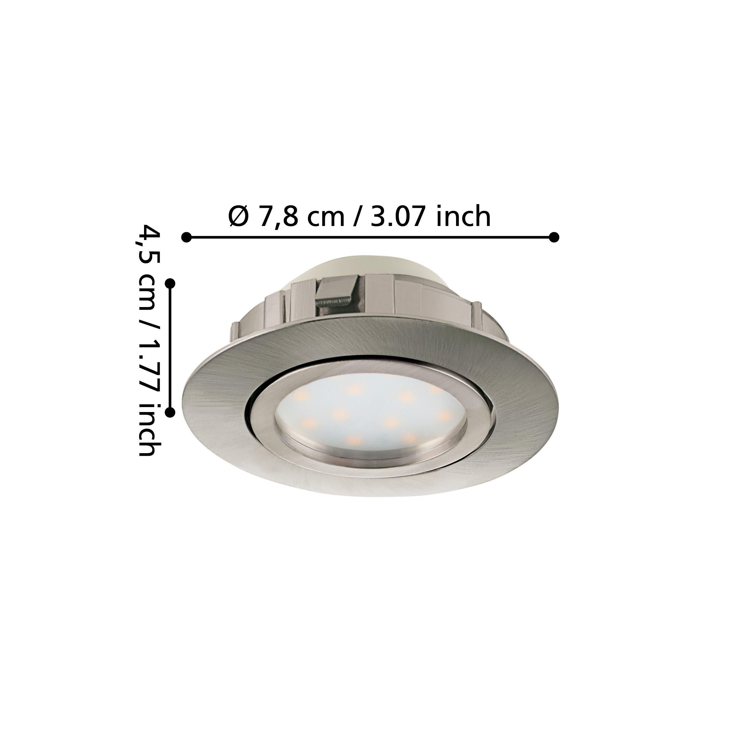 Spot LED PINEDA nickel Ø8,4cm