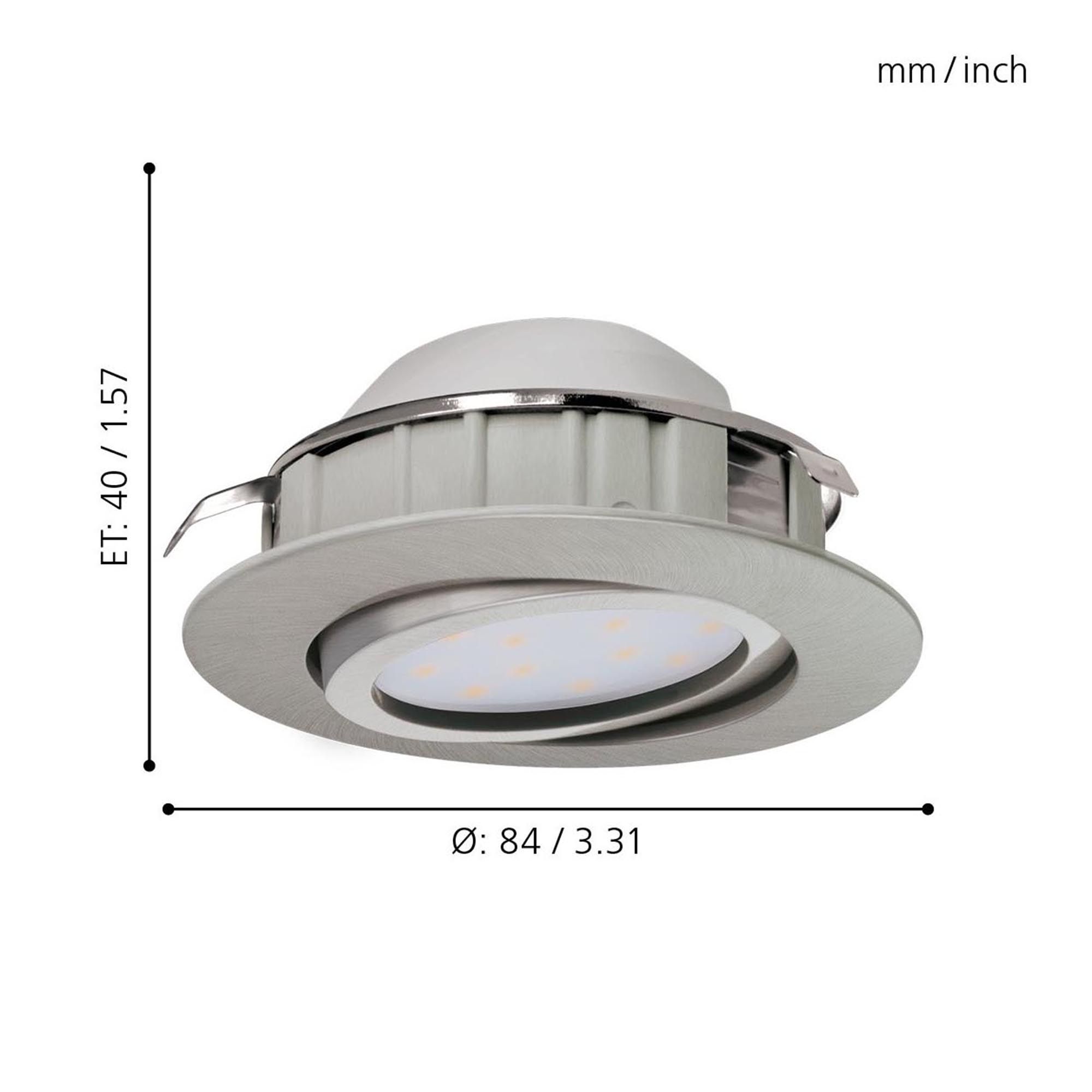 Spot LED PINEDA nickel Ø8,4cm