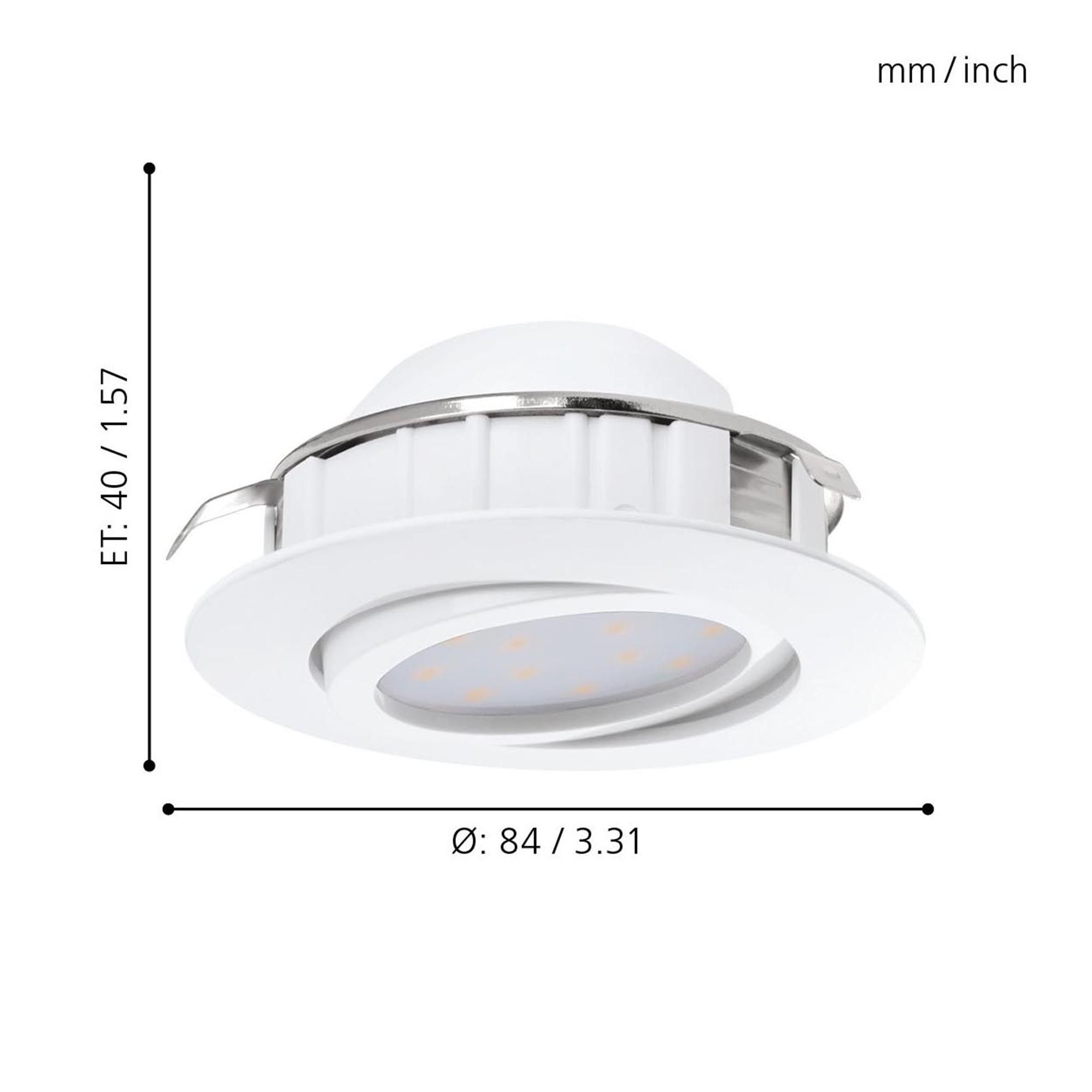 Spot LED PINEDA blanc Ø8,4cm