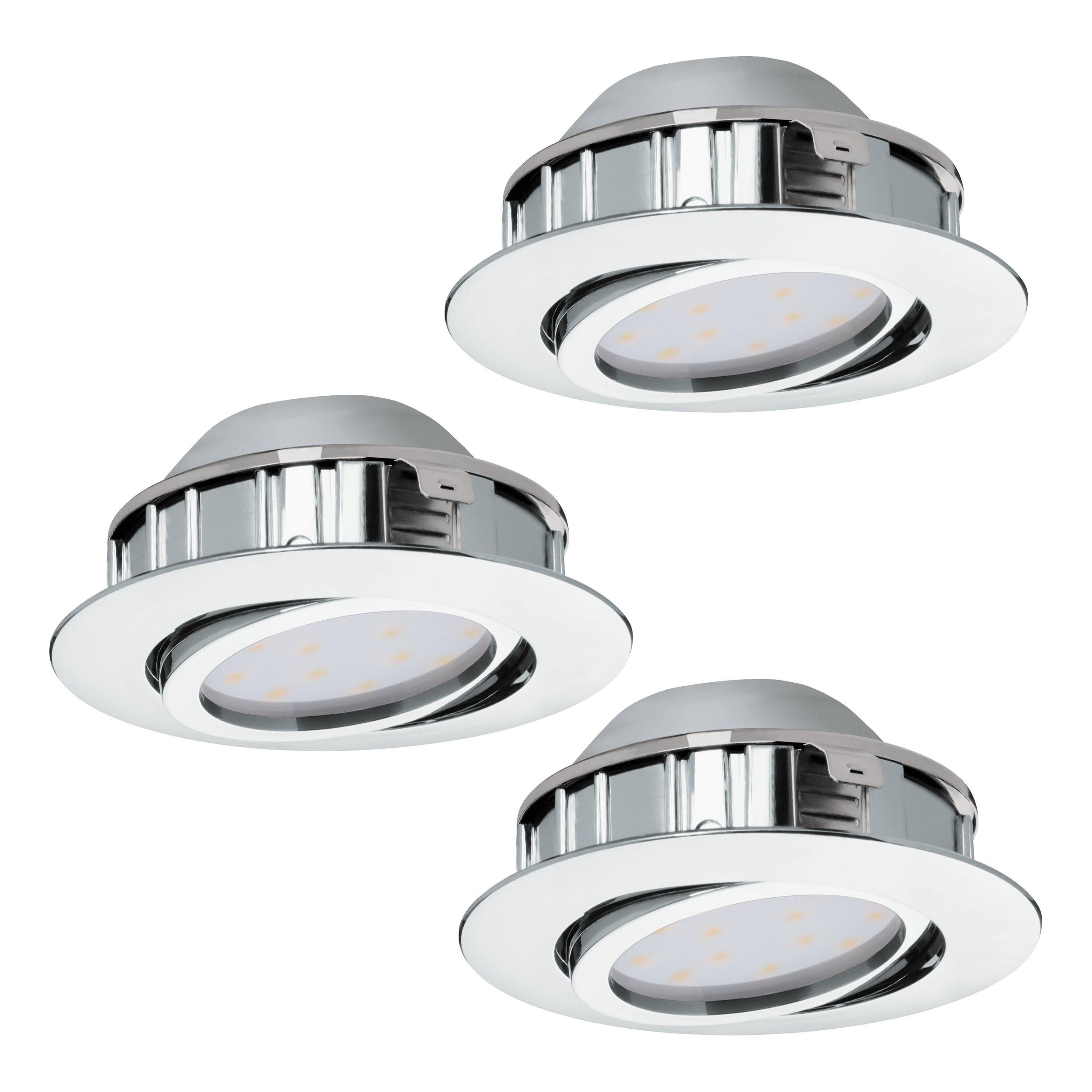 Spot LED PINEDA argenté Ø8,4cm