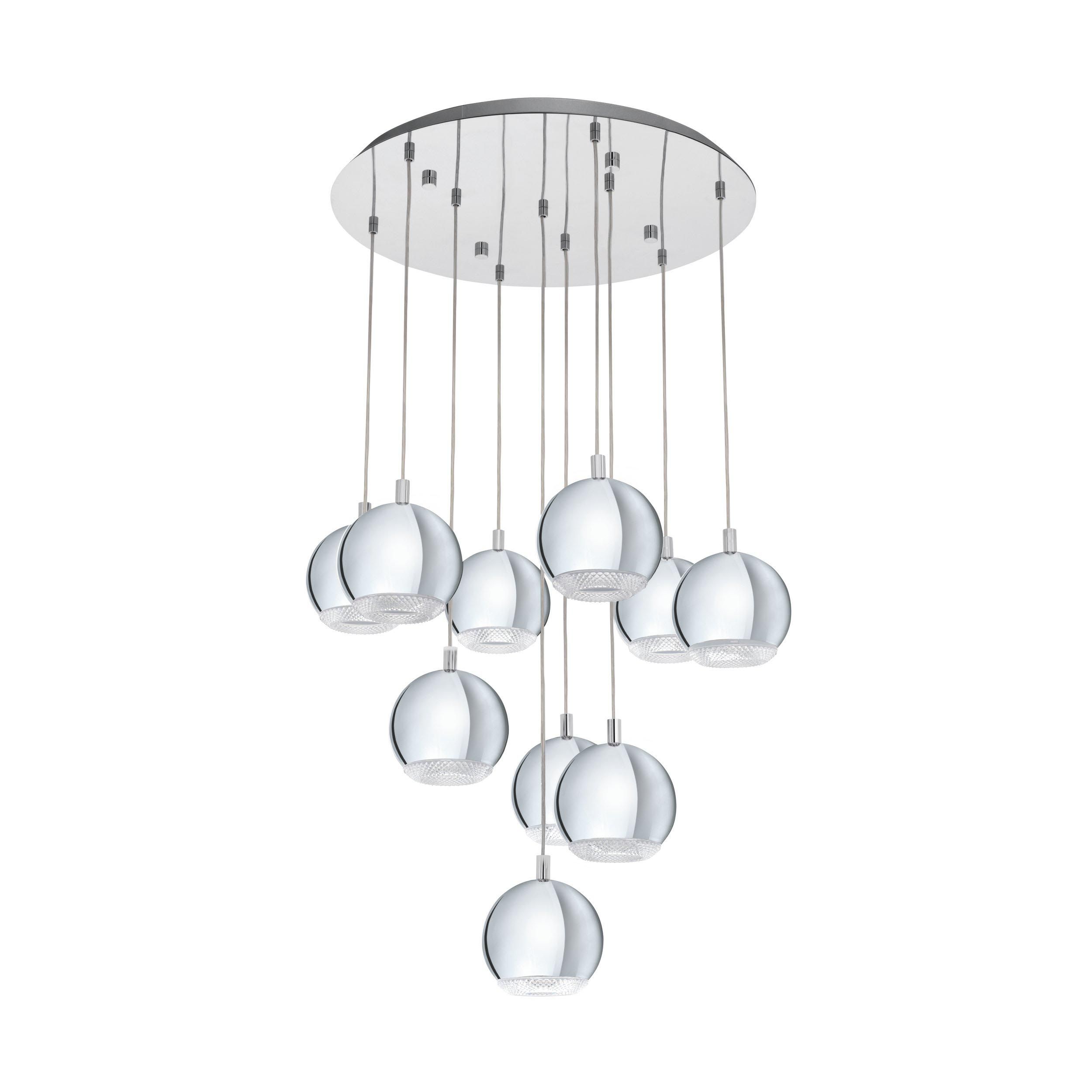Suspension CONESSA argenté Ø58cm