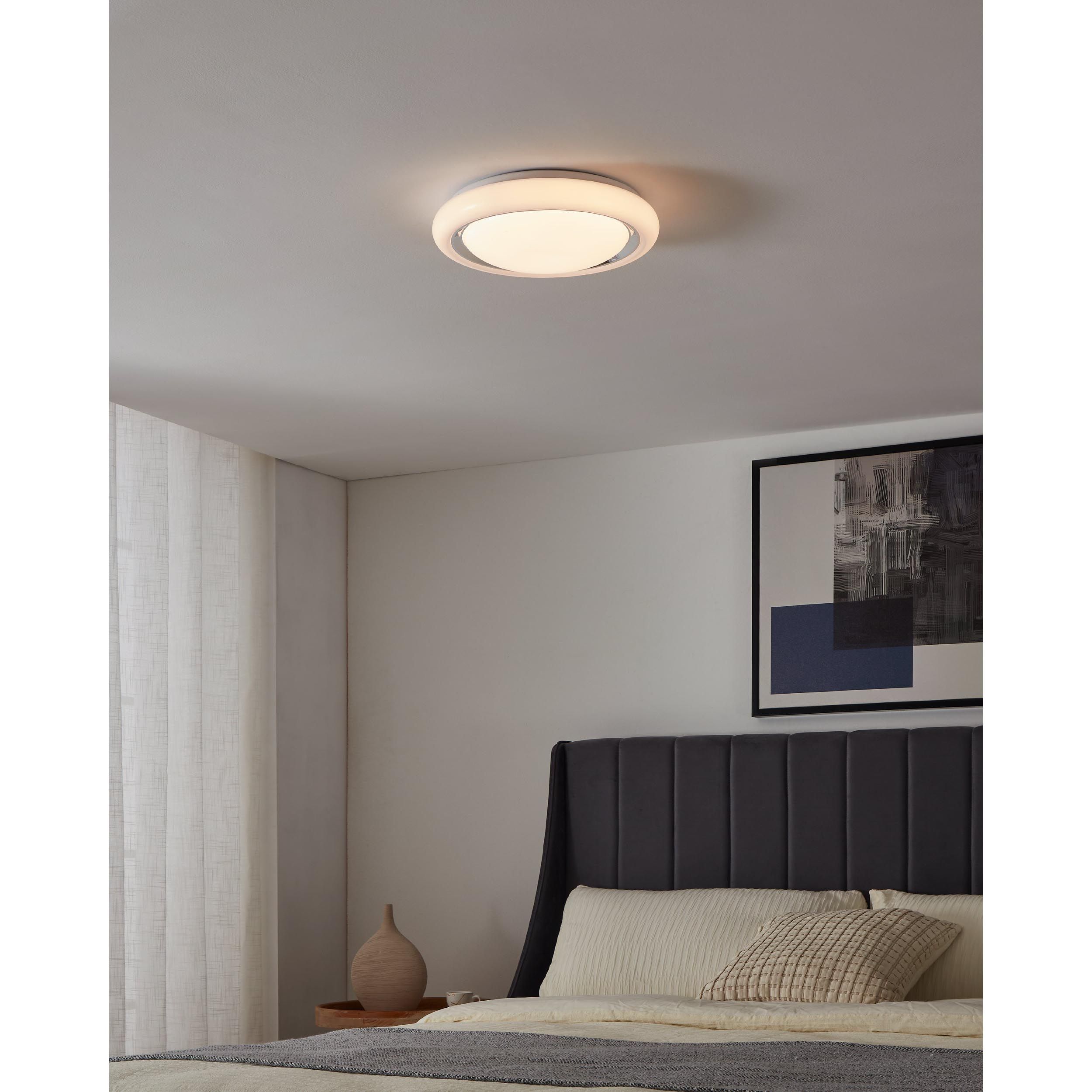 Plafonnier LED CAPASSO blanc Ø34cm
