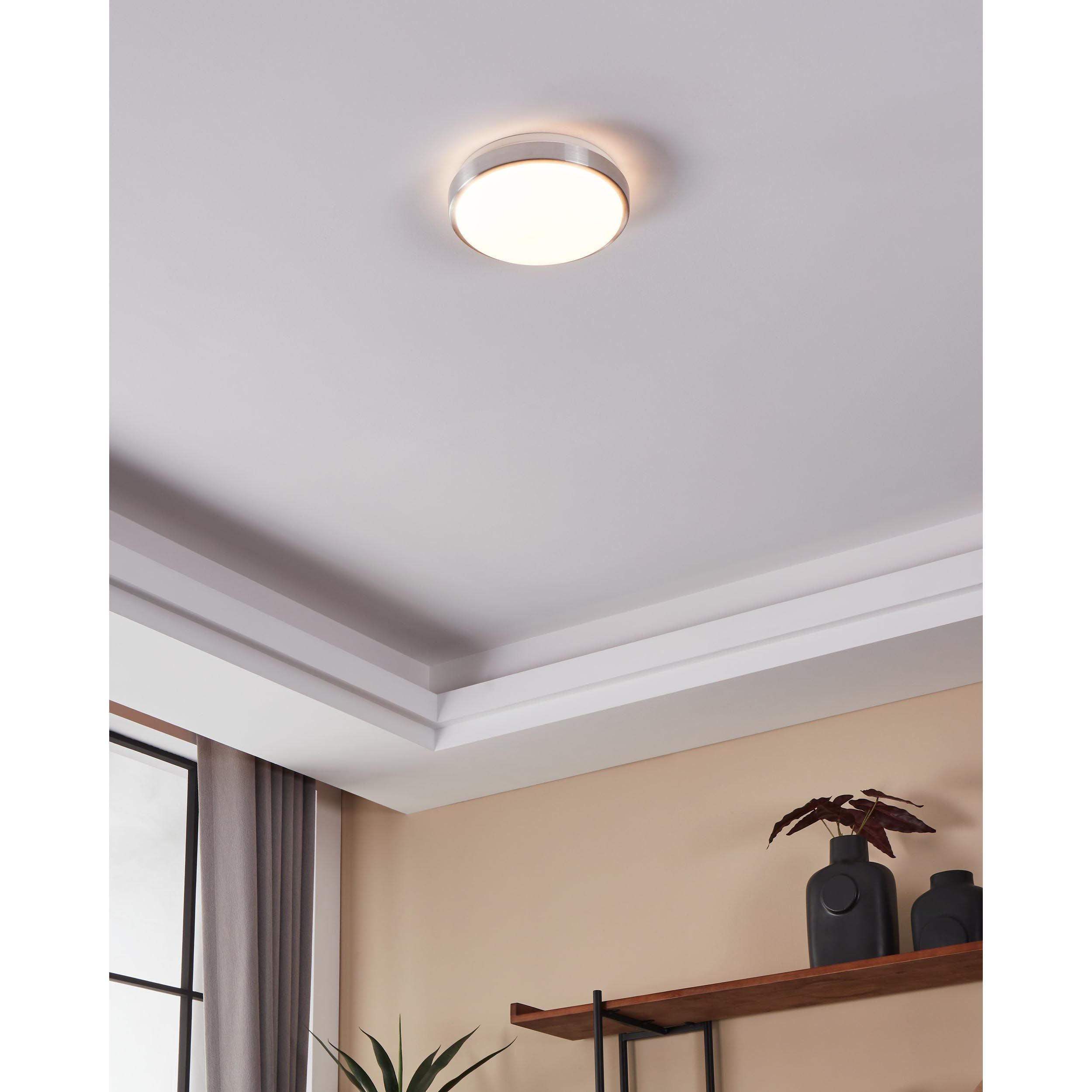 Plafonnier LED COMPETA 1 blanc Ø24,5cm