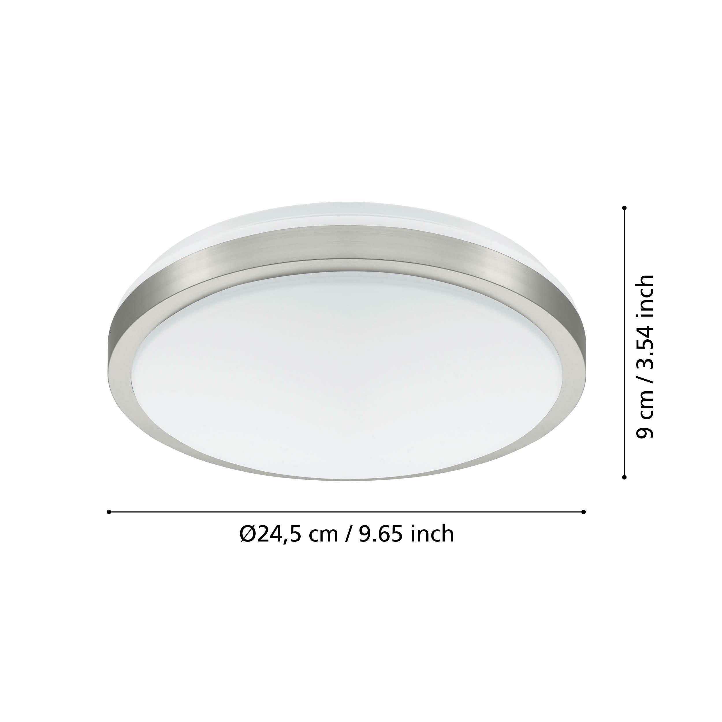 Plafonnier LED COMPETA 1 blanc Ø24,5cm