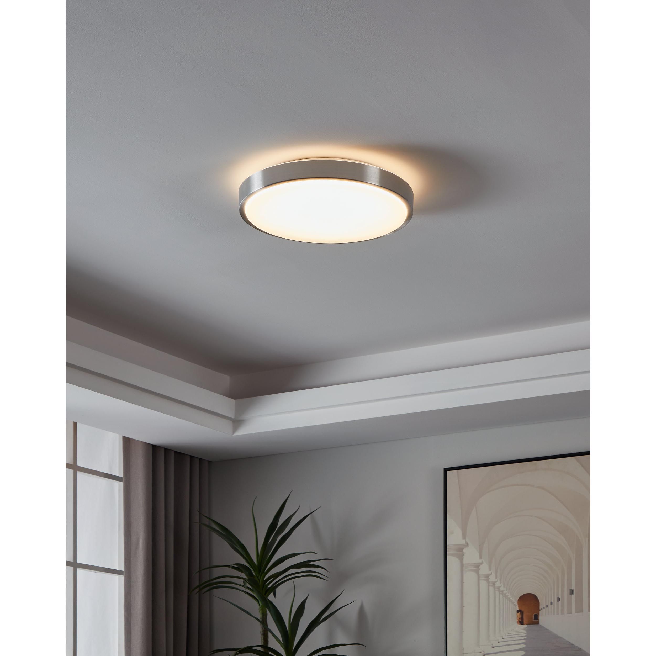 Plafonnier LED COMPETA 1 blanc Ø43cm