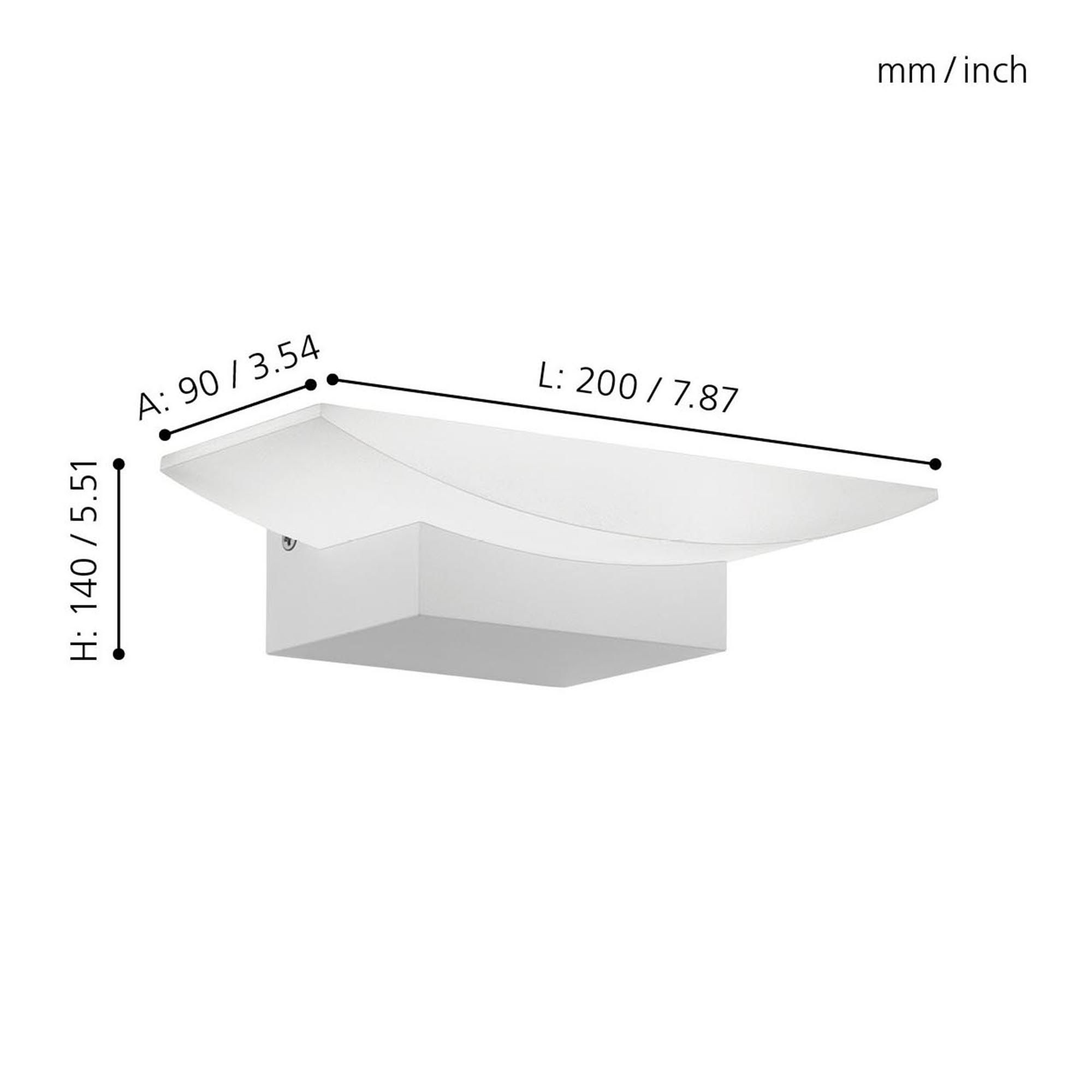 Applique LED METRASS blanc L20cm