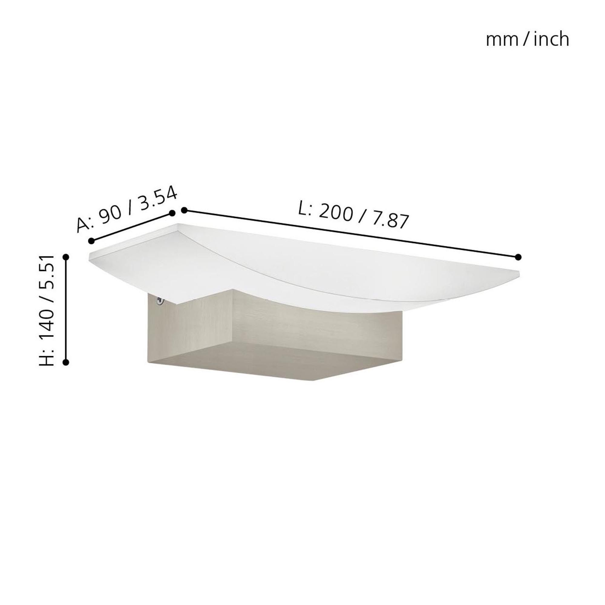 Applique LED METRASS blanc L20cm