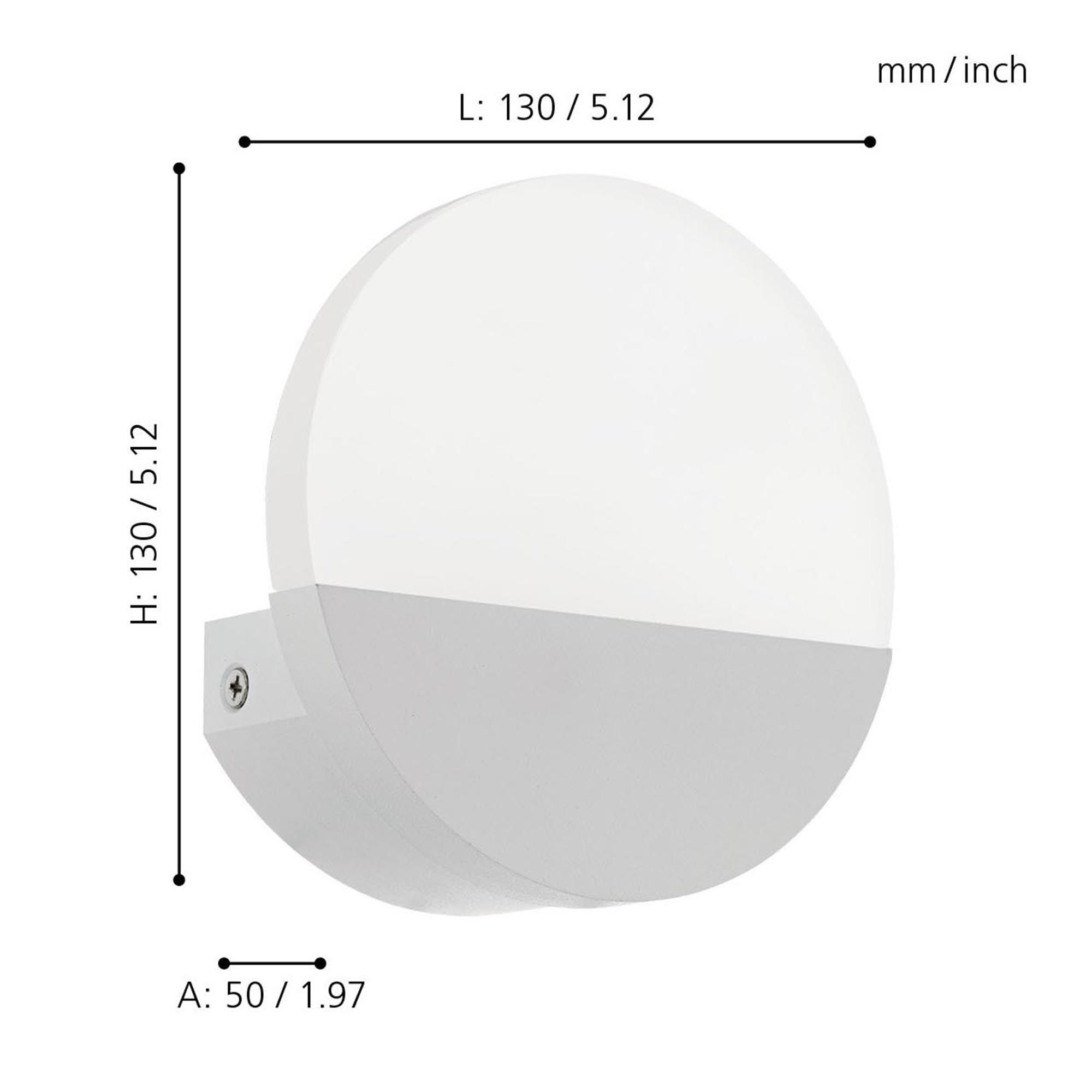 Applique LED METRASS 1 blanc L13cm