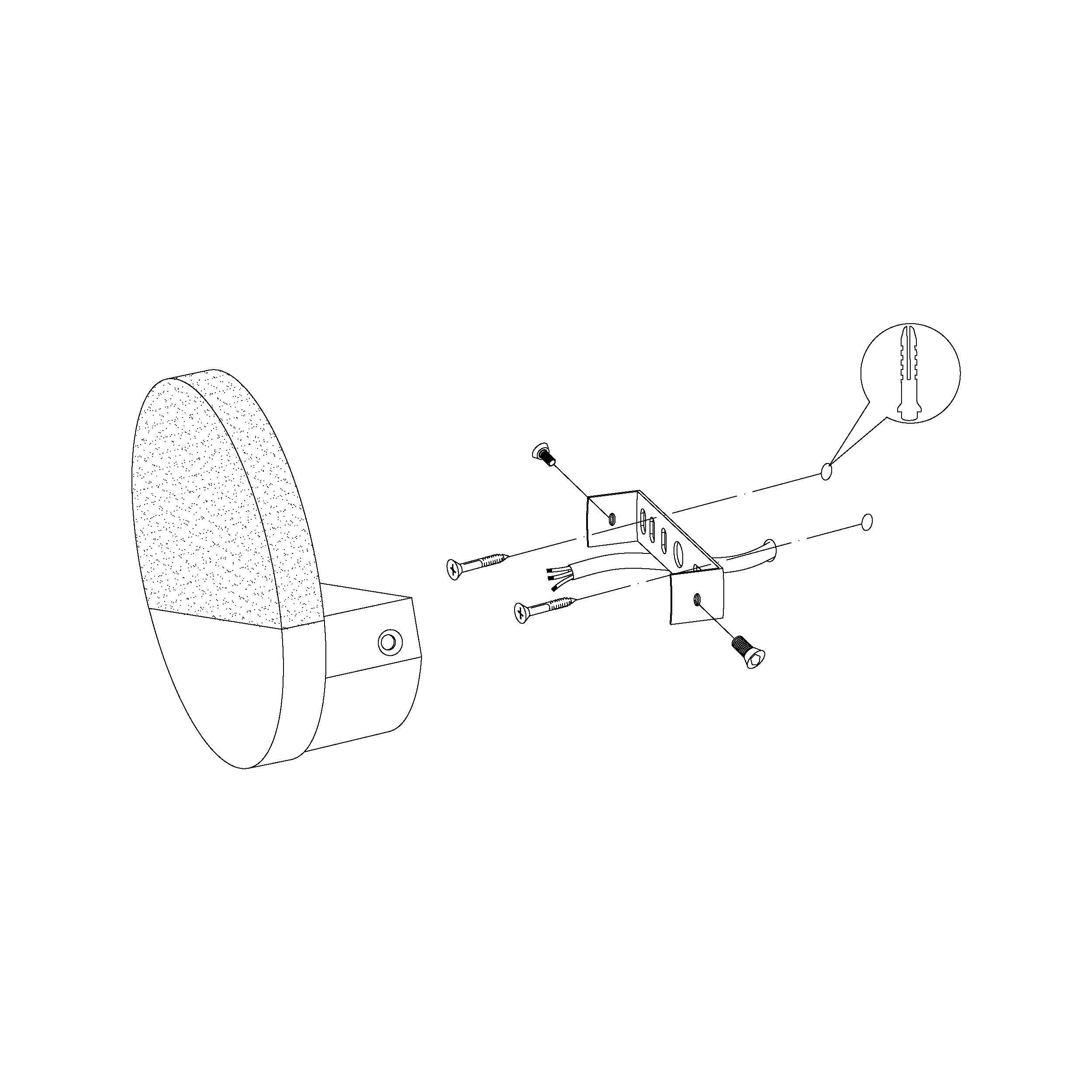 Applique LED METRASS 1 blanc L13cm