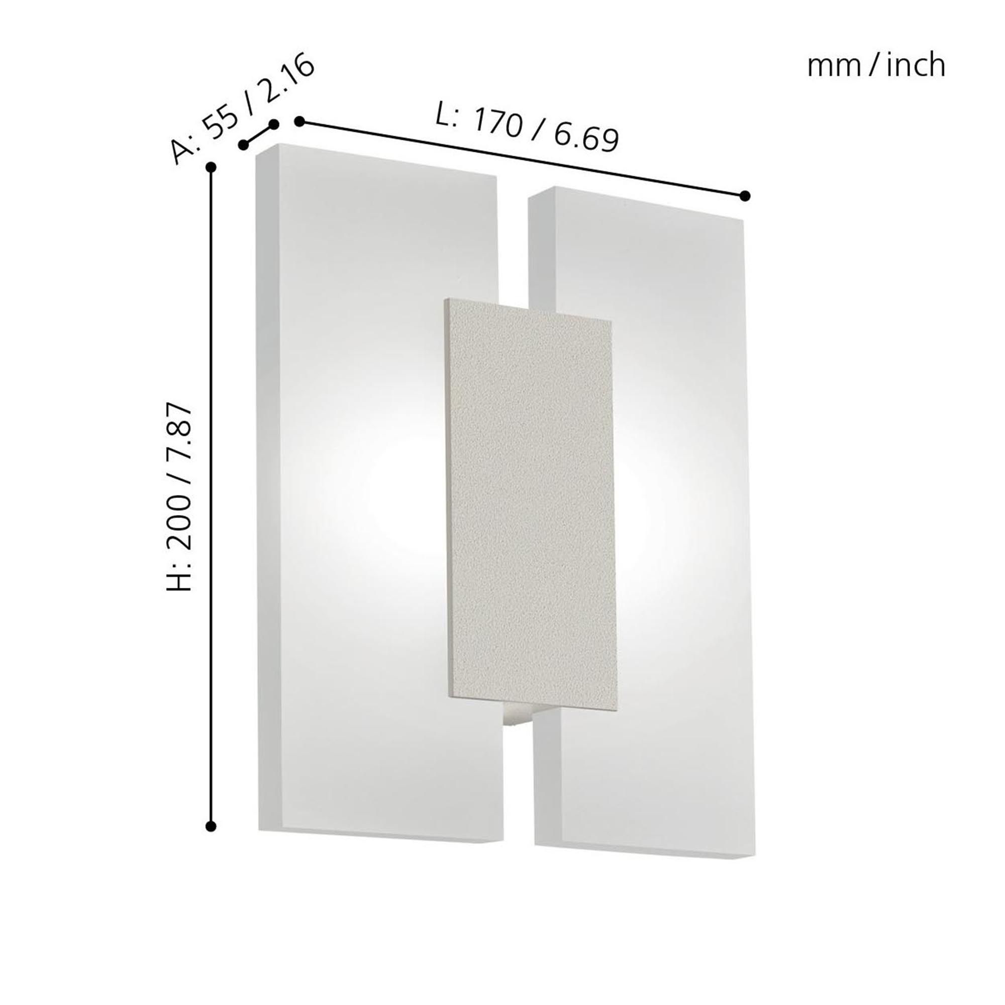 Plafonnier LED METRASS 2 nickel L17cm