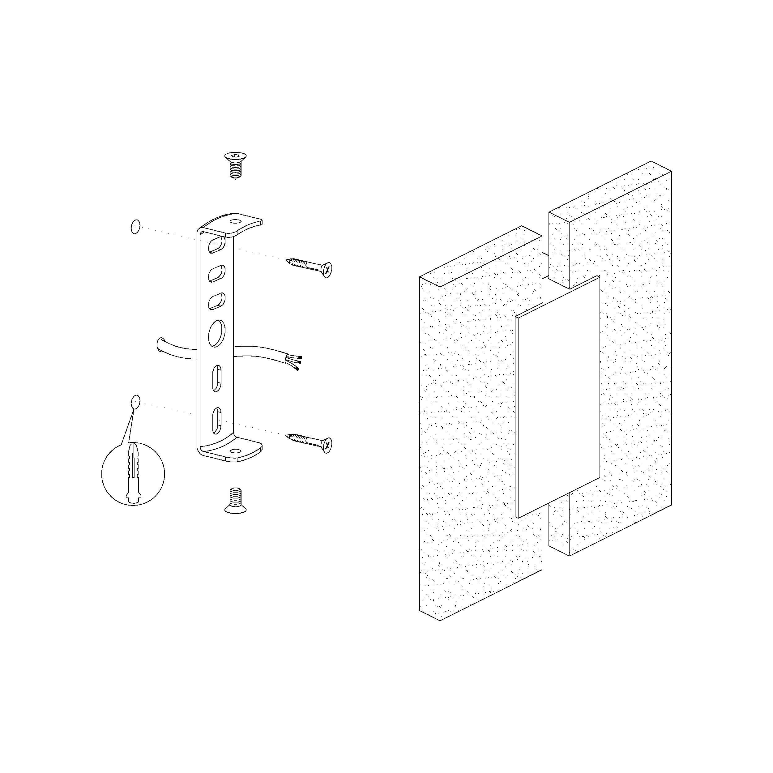 Plafonnier LED METRASS 2 nickel L17cm