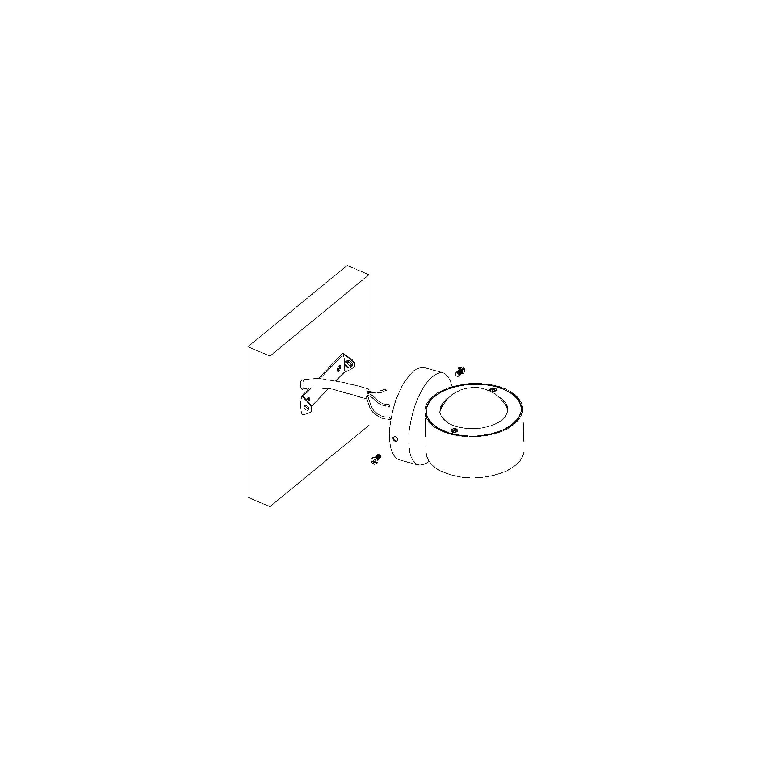 Applique LED ONO 2 blanc H8cm