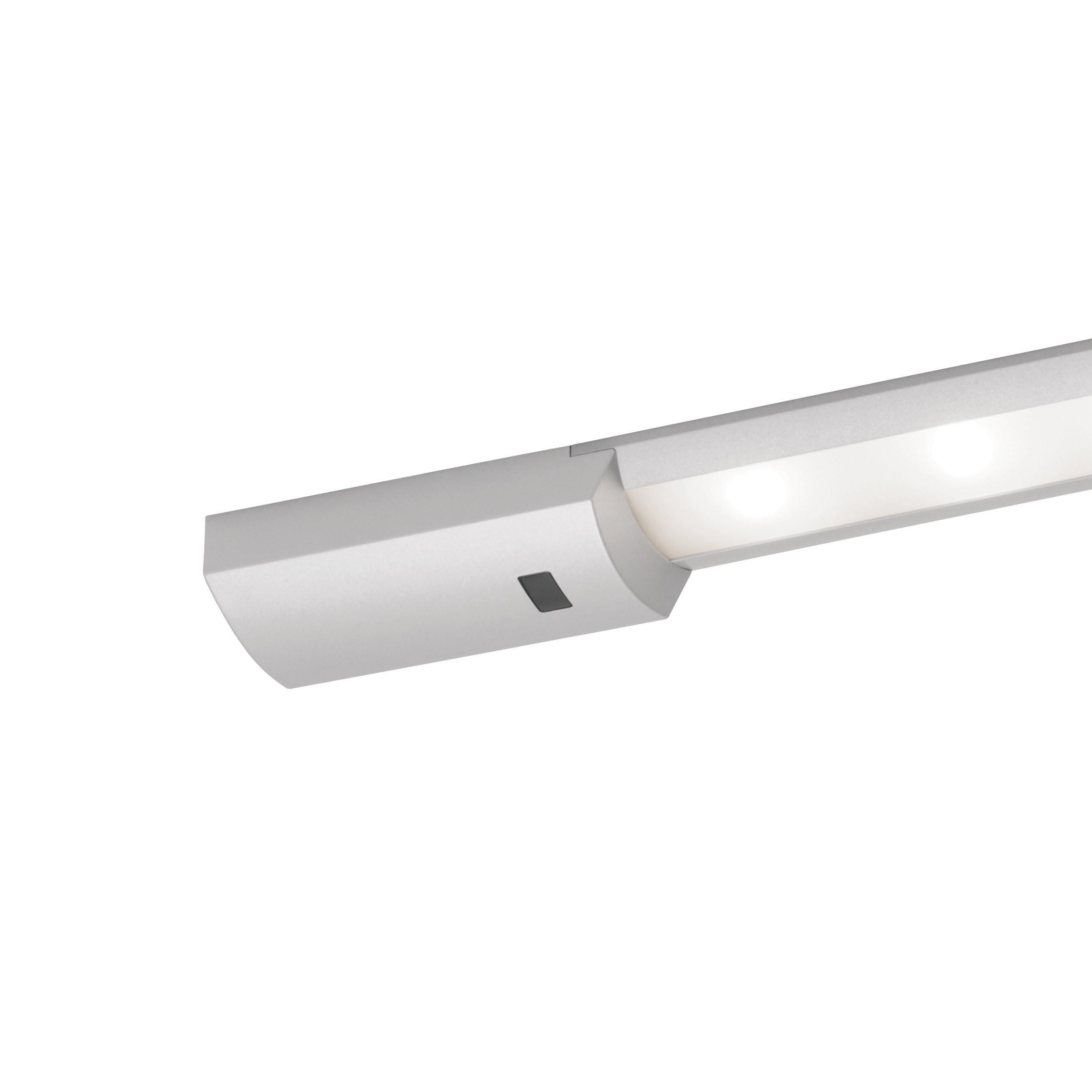 Plafonnier LED TEYA argenté L60cm