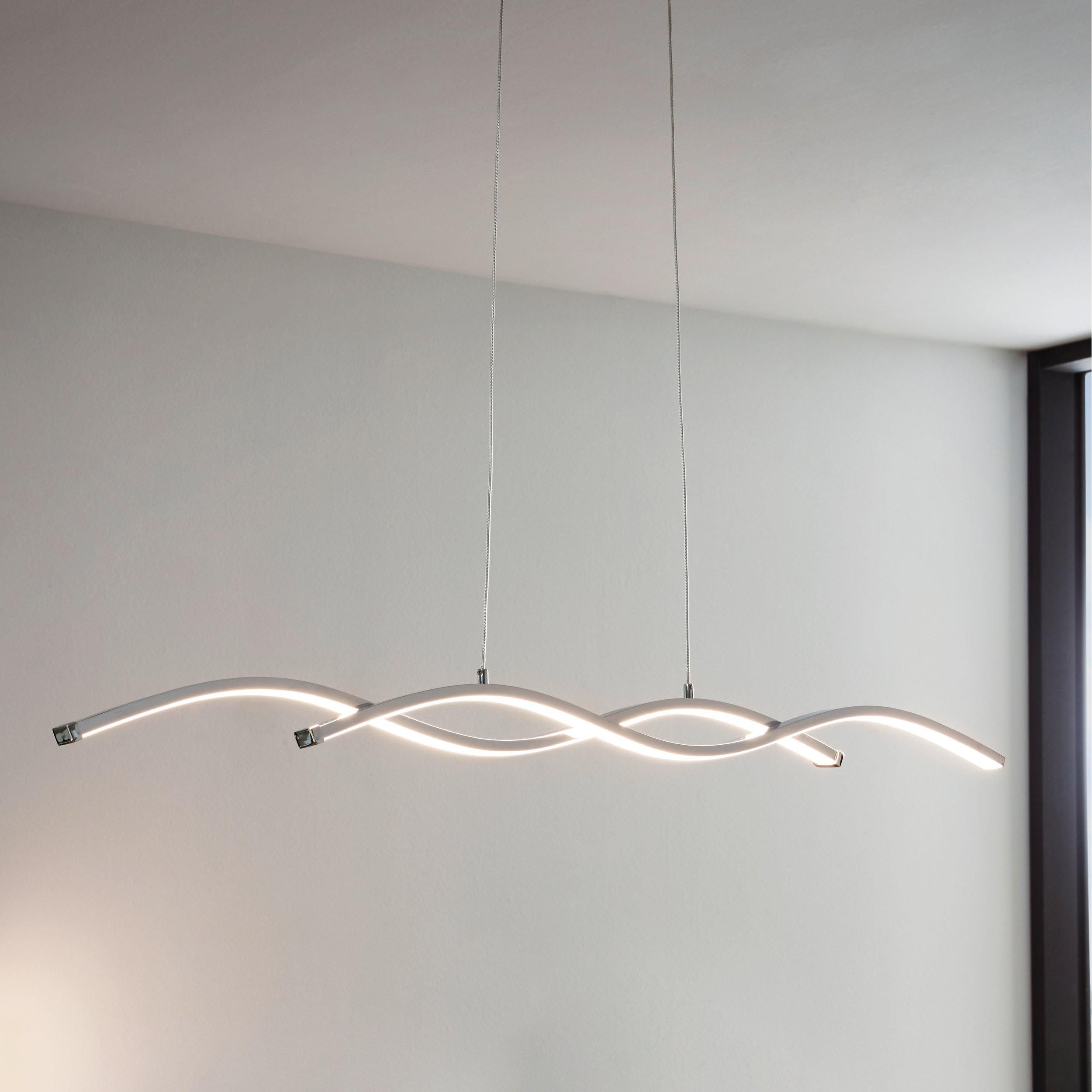 Suspension LED LASANA 2 argenté L87cm