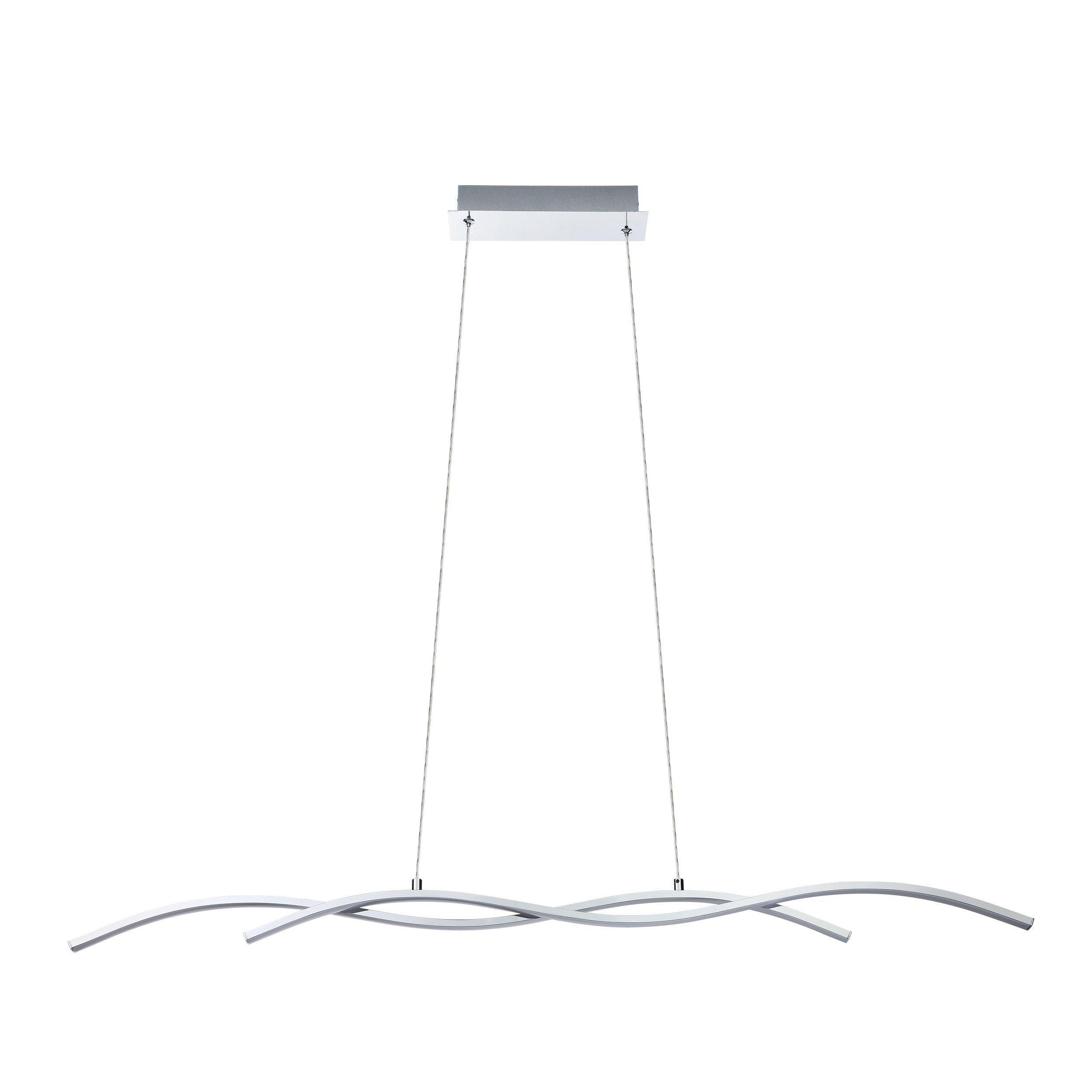 Suspension LED LASANA 2 argenté L120cm