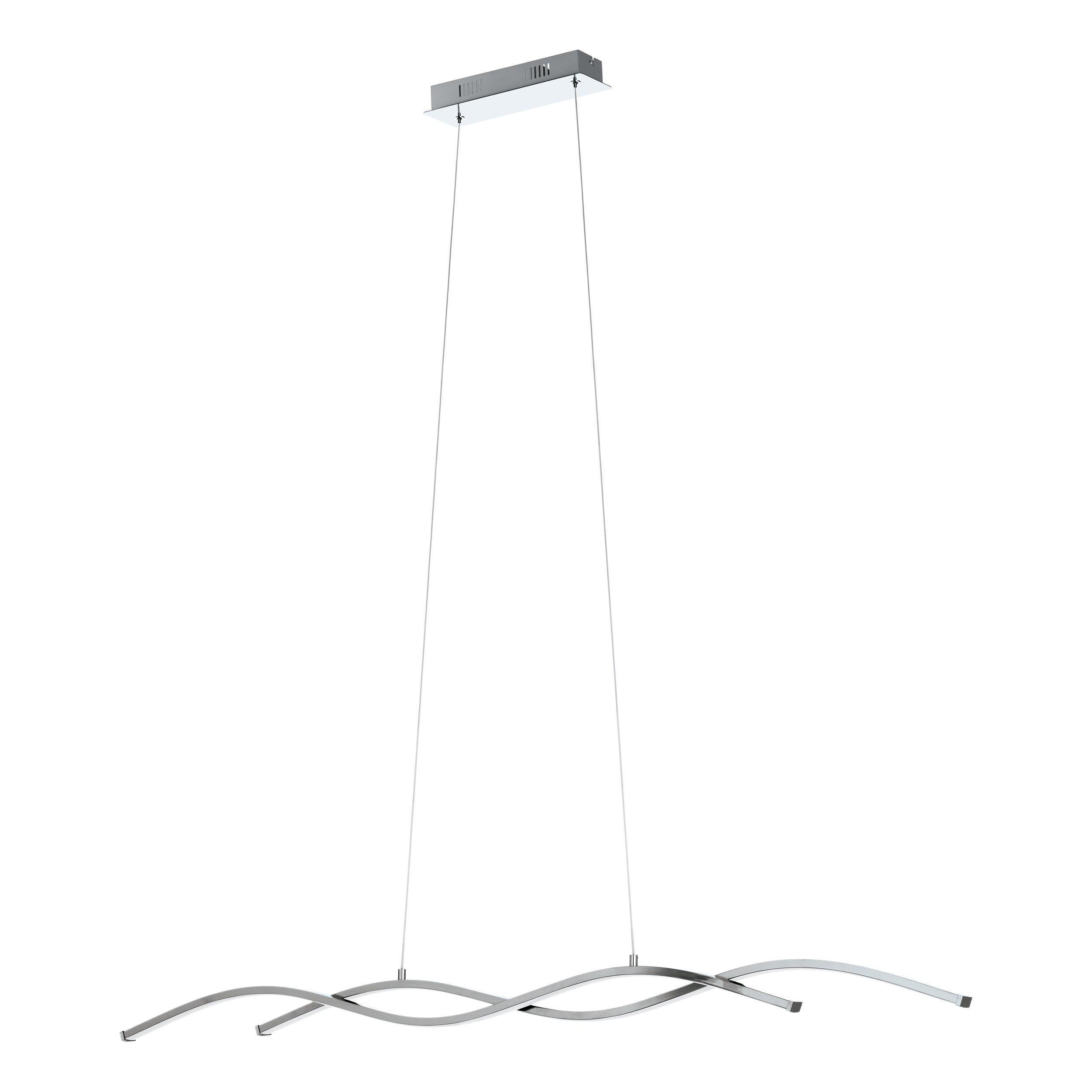 Suspension LED LASANA 2 argenté L120cm