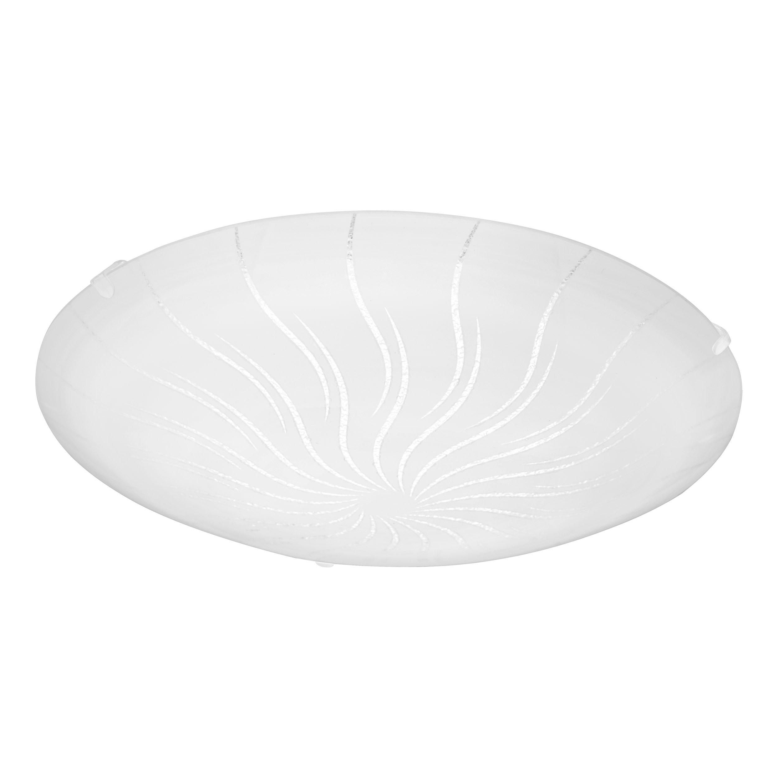 Plafonnier MARGITTA 1 blanc Ø31,5cm