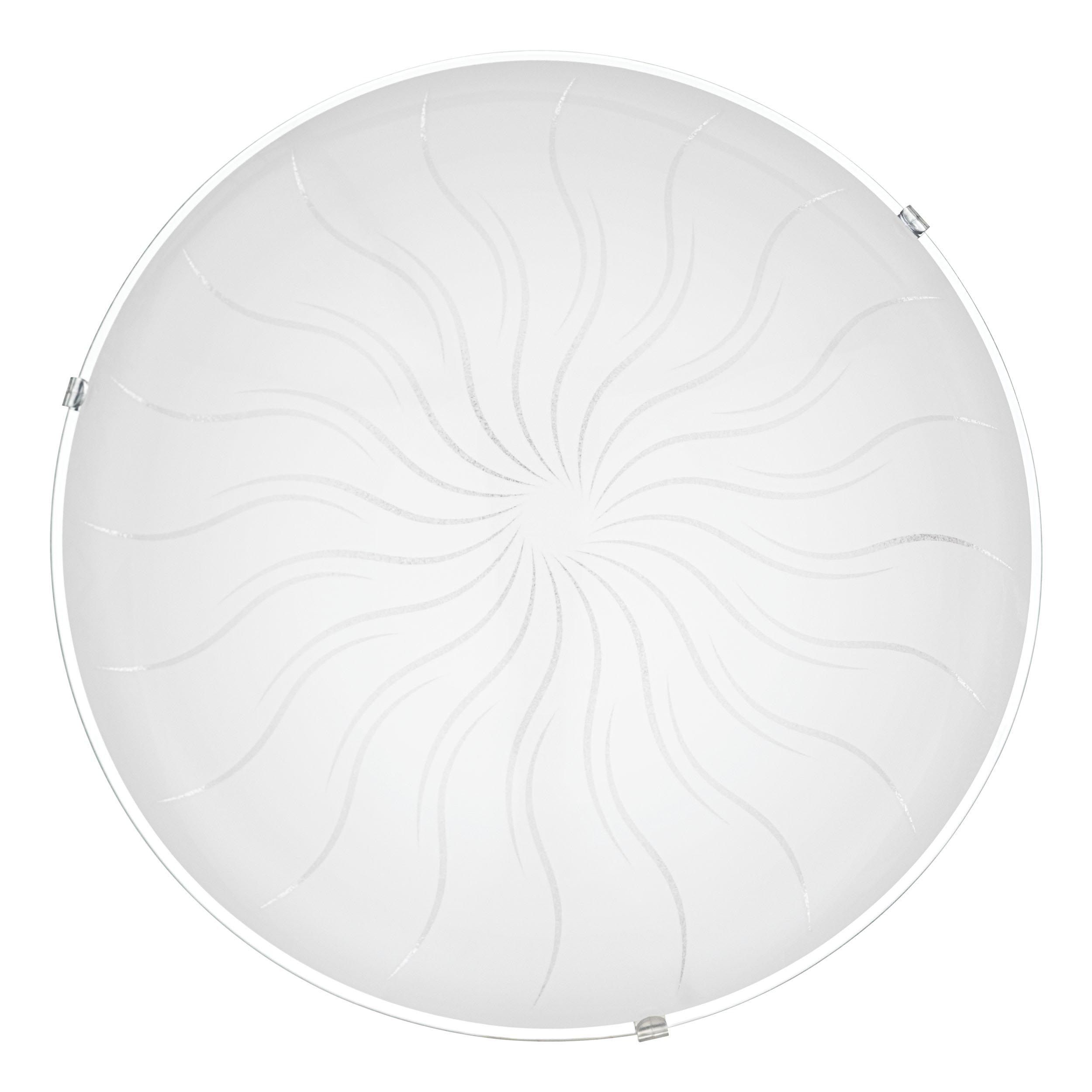 Plafonnier MARGITTA 1 blanc Ø31,5cm