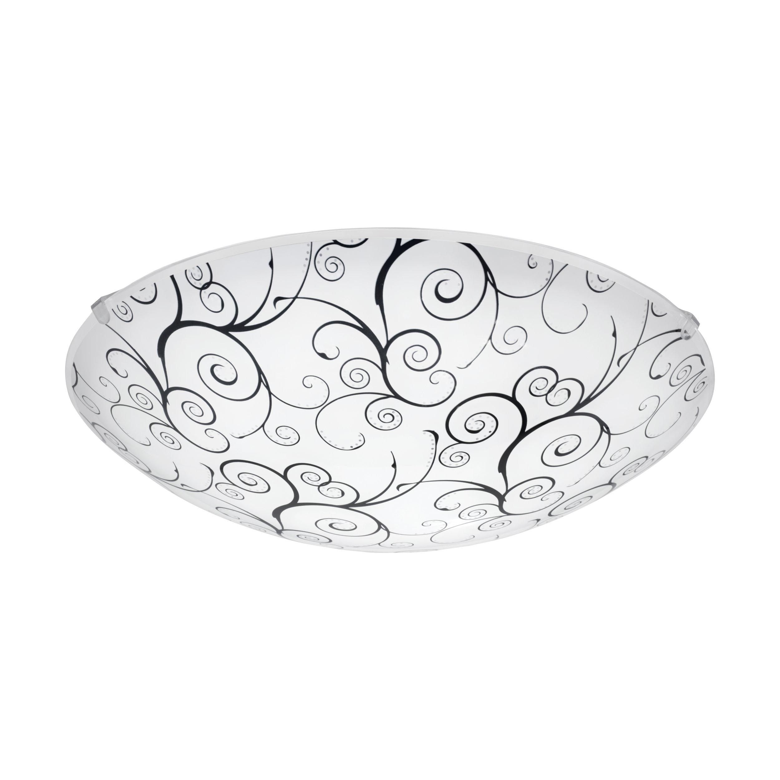 Plafonnier MARGITTA 1 blanc Ø31,5cm