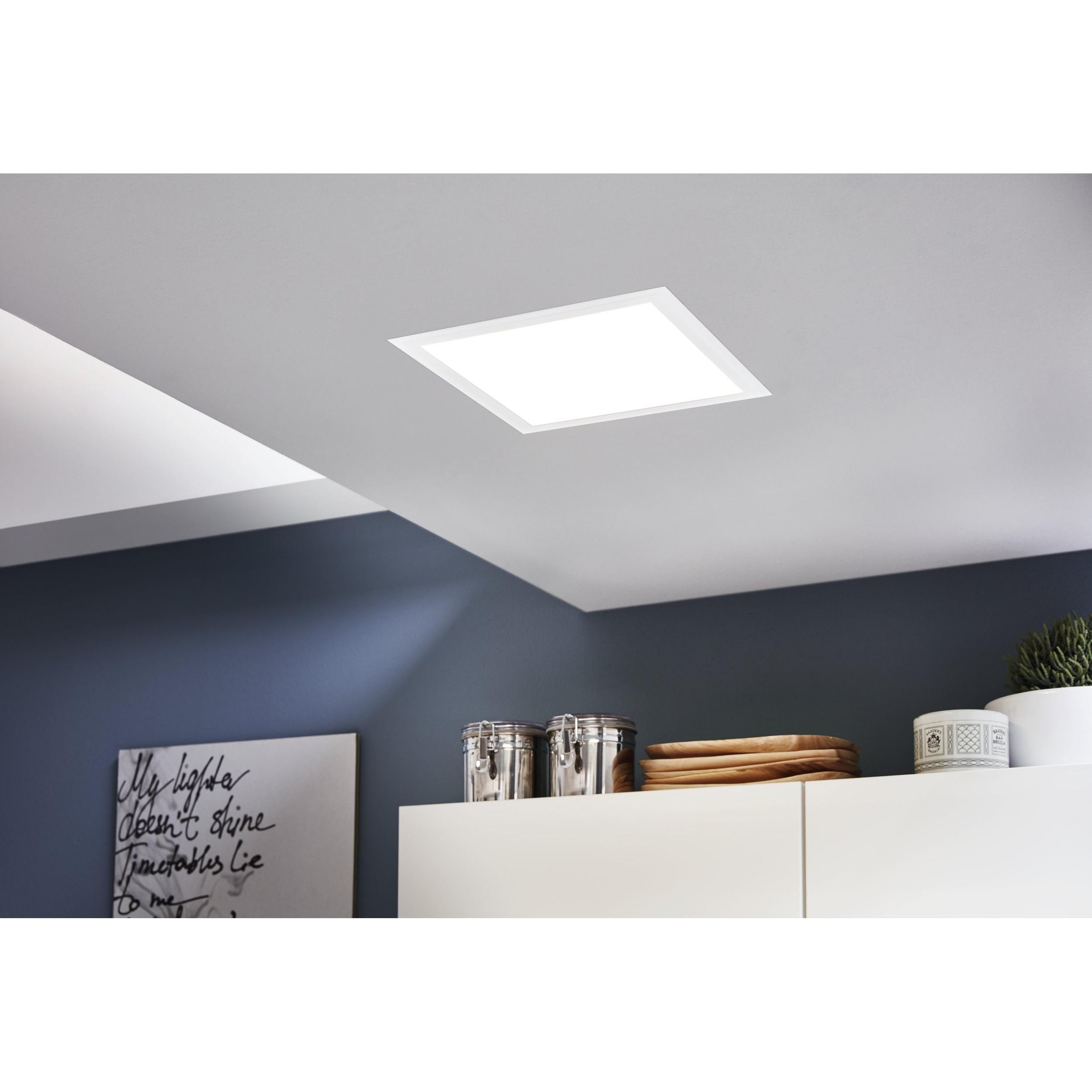 Plafonnier LED SALOBRENA 1 blanc L30cm