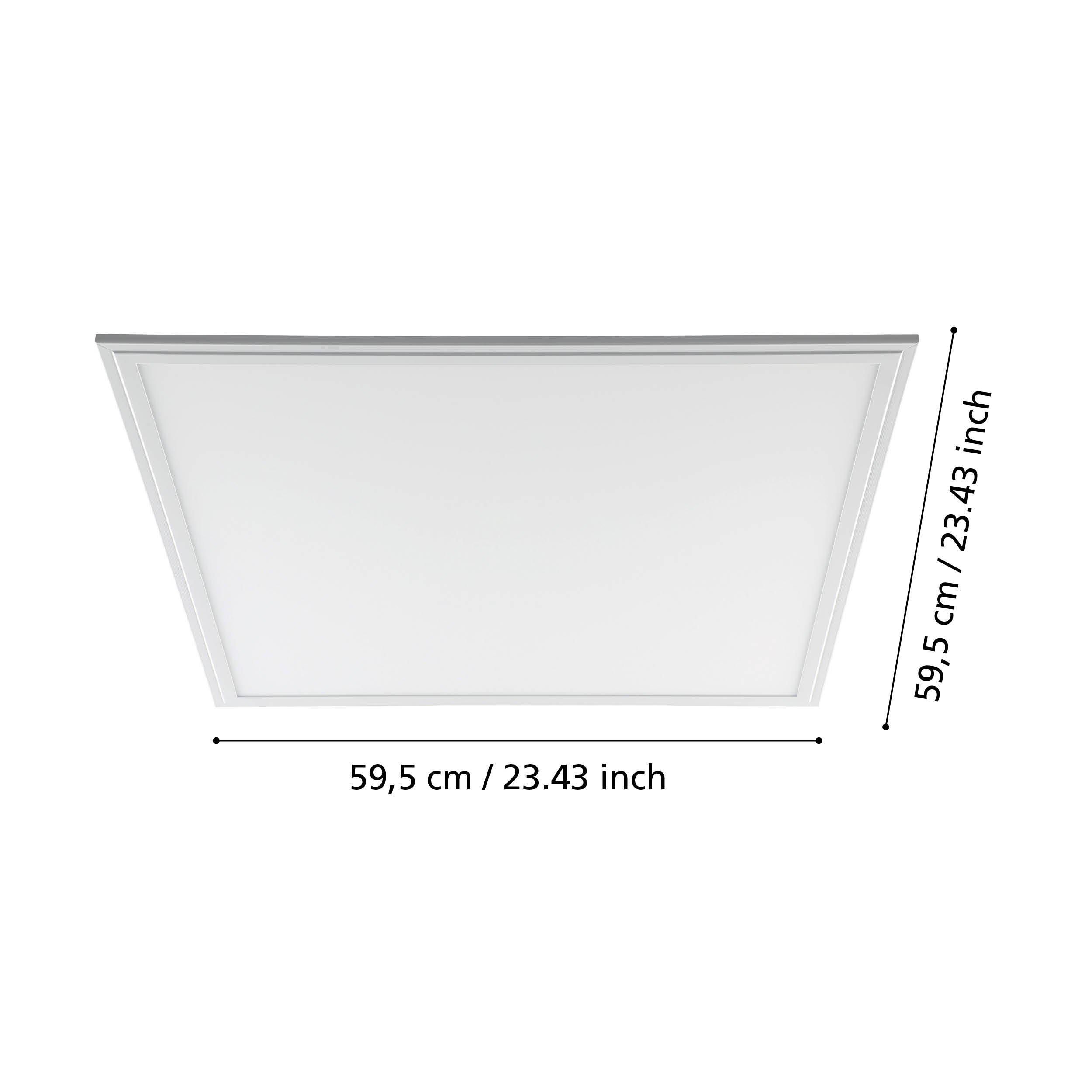 Plafonnier LED SALOBRENA 1 blanc L59,5cm