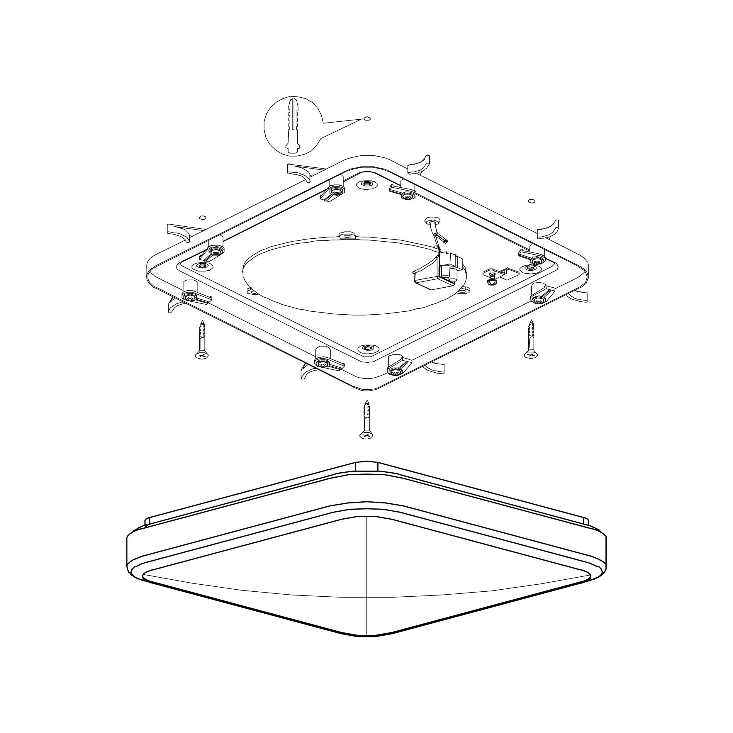 Applique LED MANILVA blanc L29cm