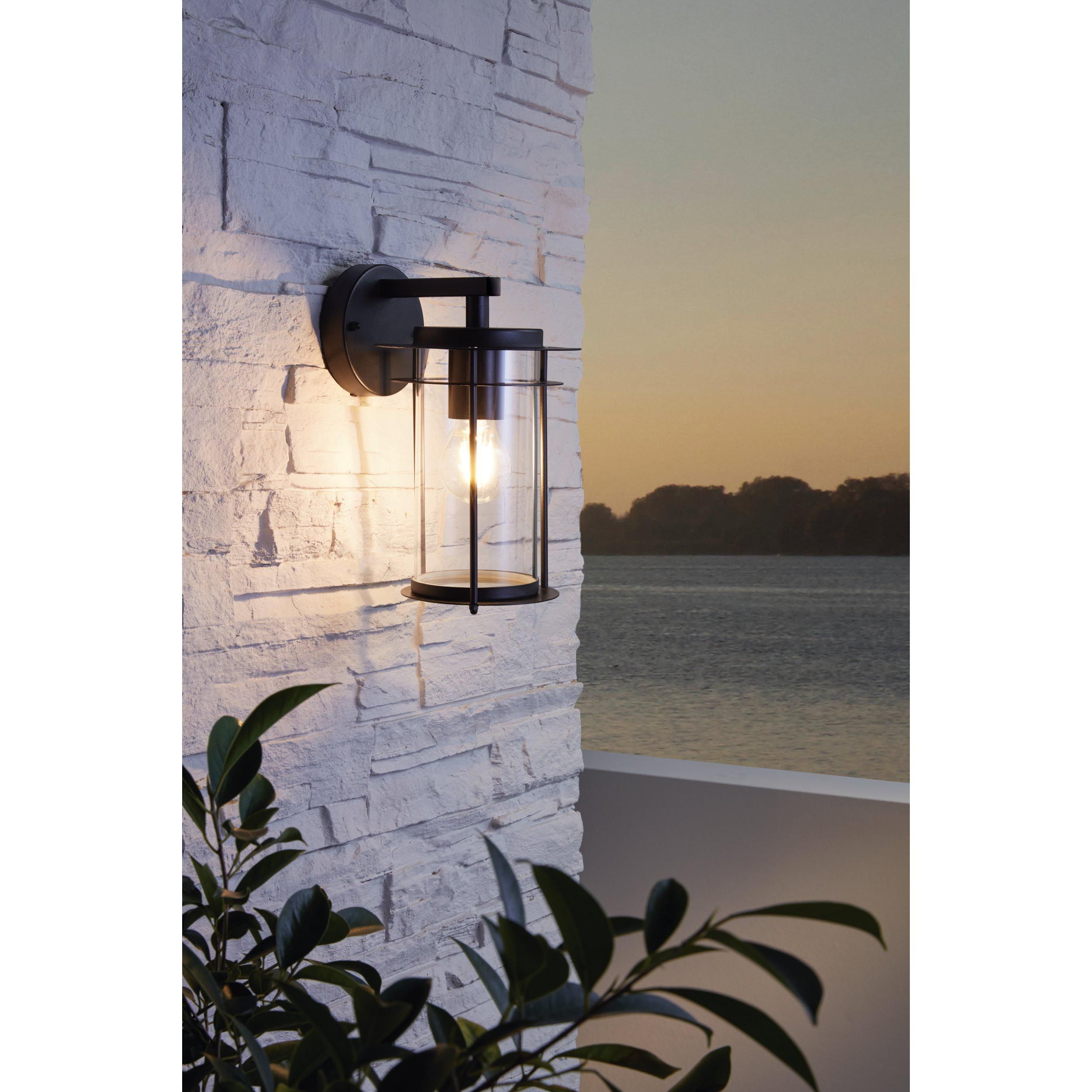 Applique extérieure VALDEO noir H27,5cm