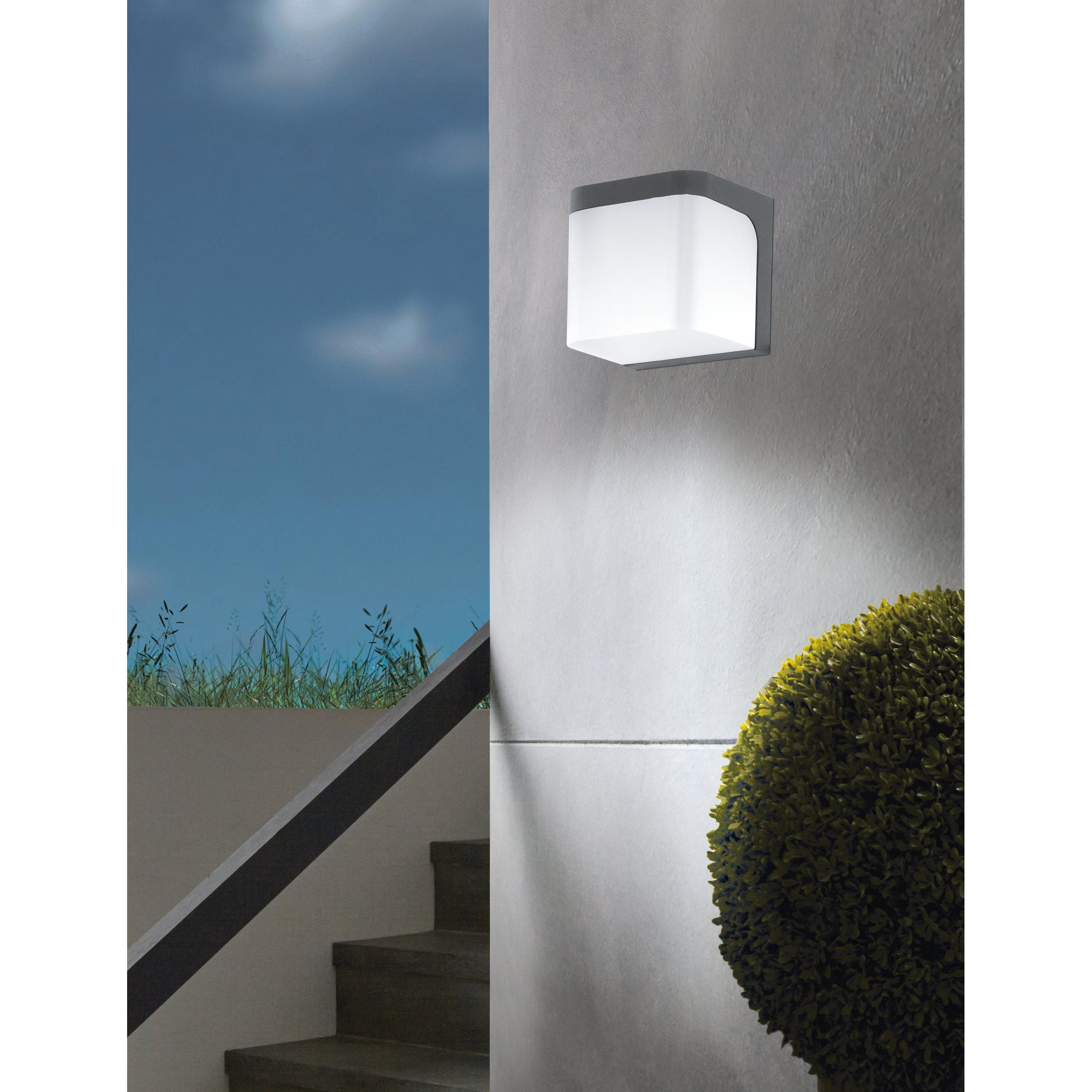 Applique extérieure métal anthracite JORBA LED INT 1X4,9W
