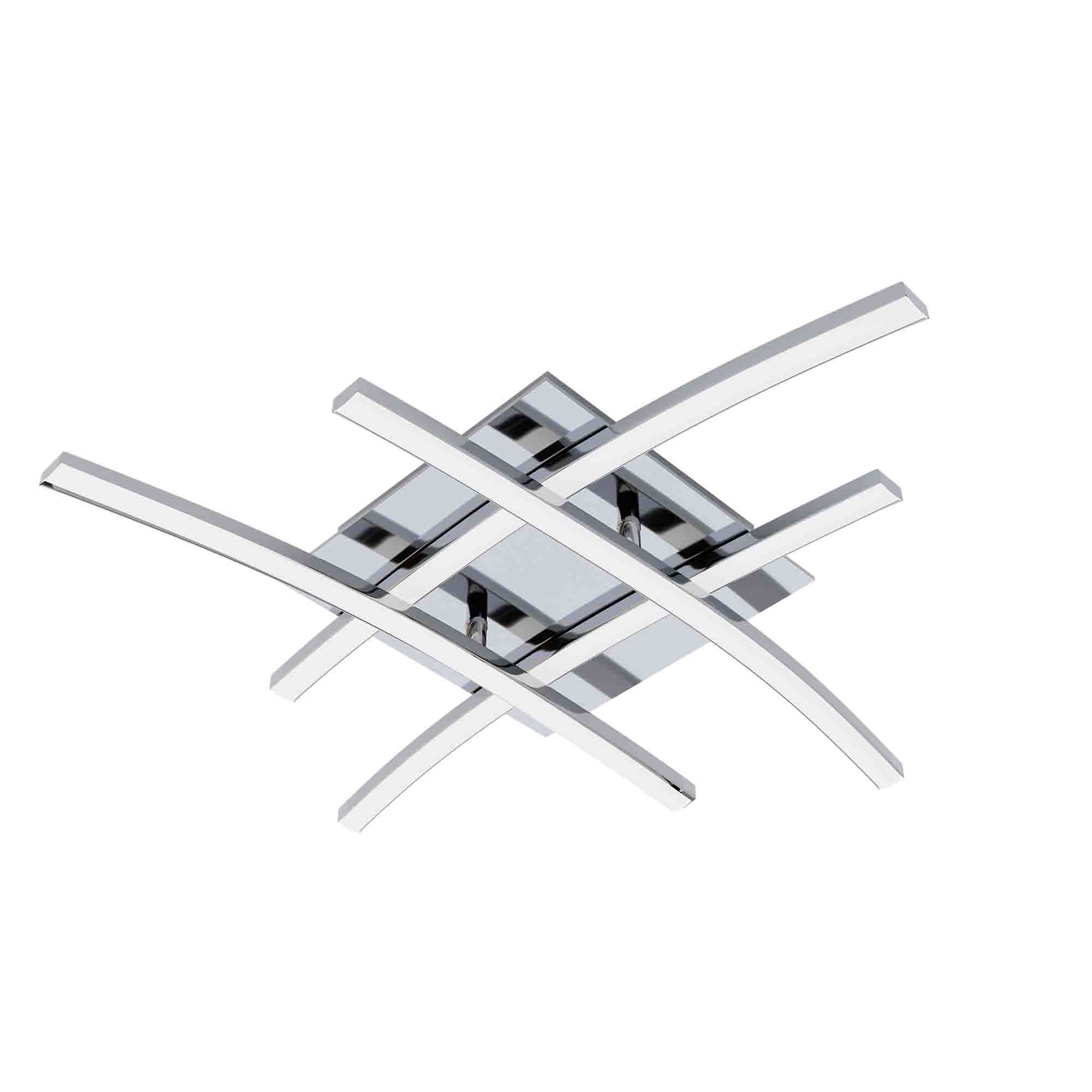 Plafonnier LED NEVADO argenté Ø50cm