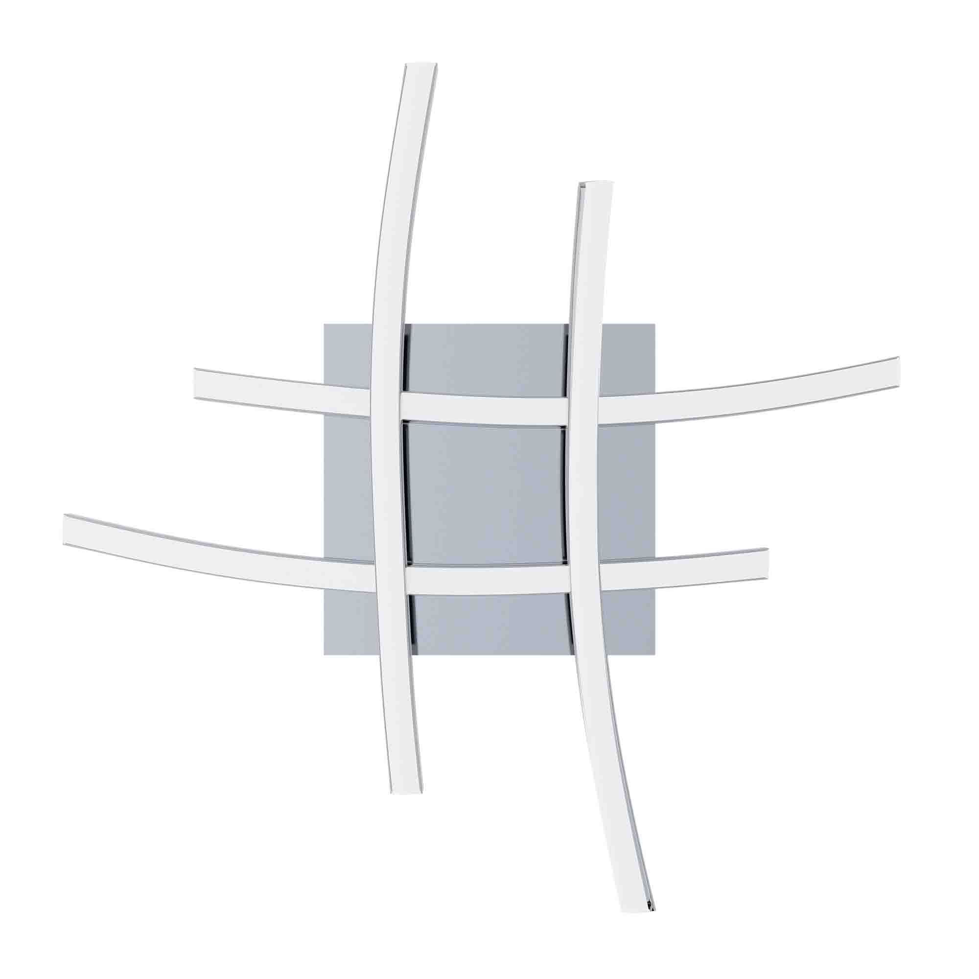 Plafonnier LED NEVADO argenté Ø50cm