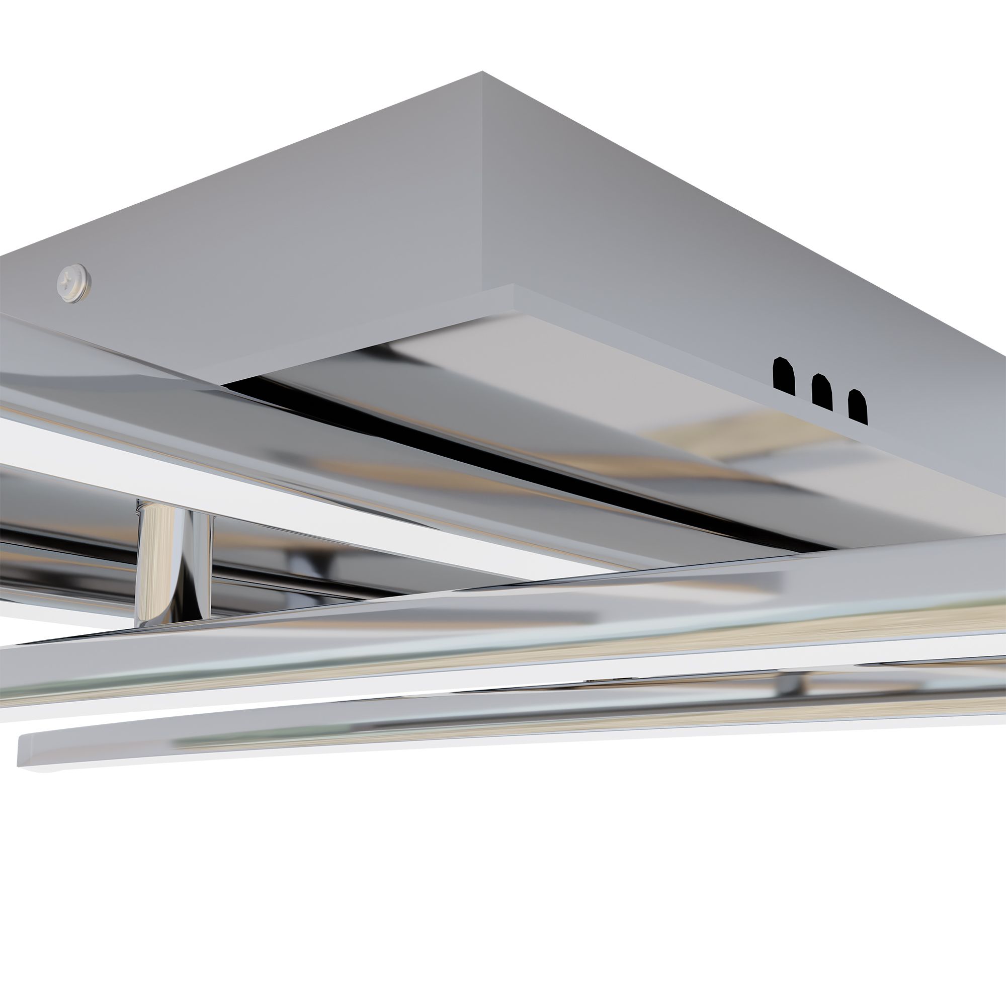 Plafonnier LED NEVADO argenté Ø50cm