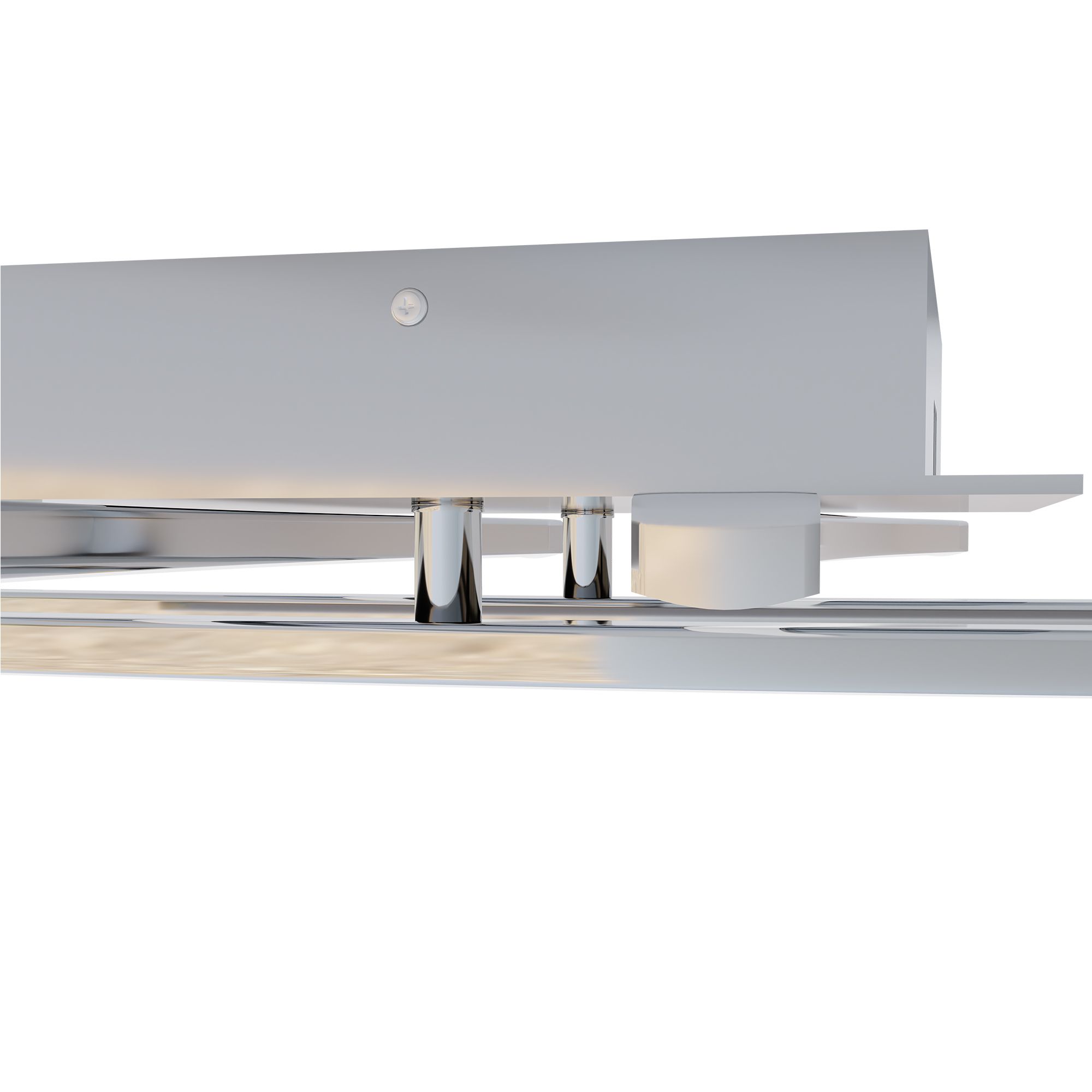 Plafonnier LED NEVADO argenté Ø50cm