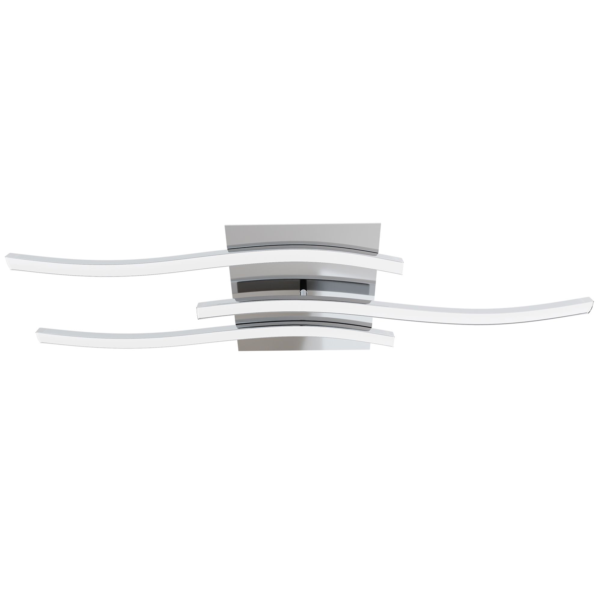 Plafonnier métal argenté VALMORA LED INT 1X12W