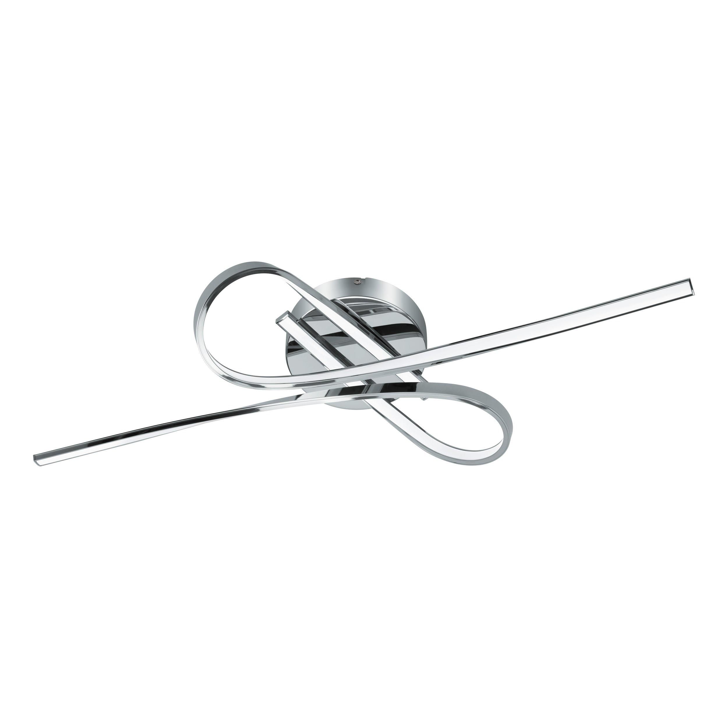 Plafonnier LED SELVINA Chrome L70cm