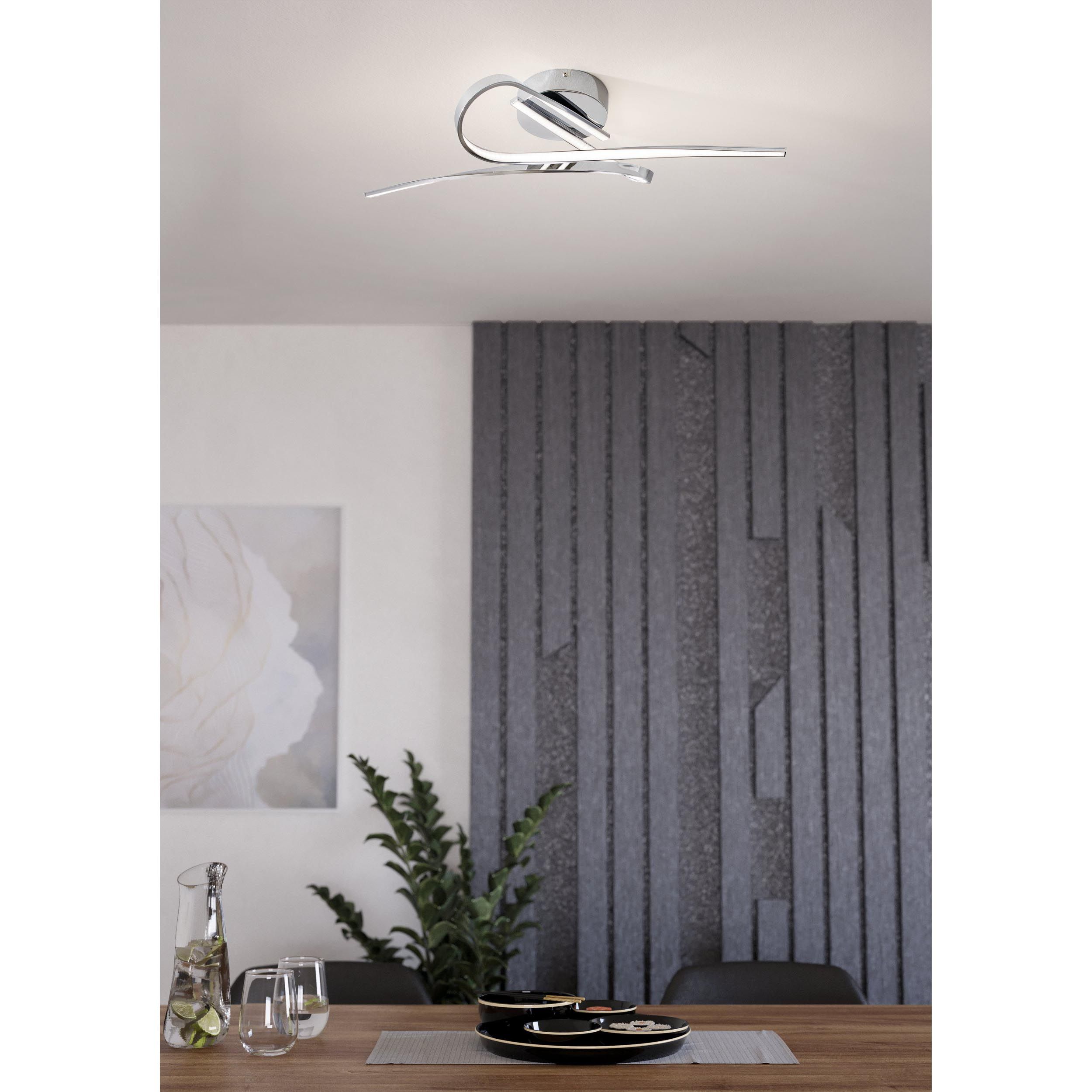 Plafonnier LED SELVINA Chrome L70cm