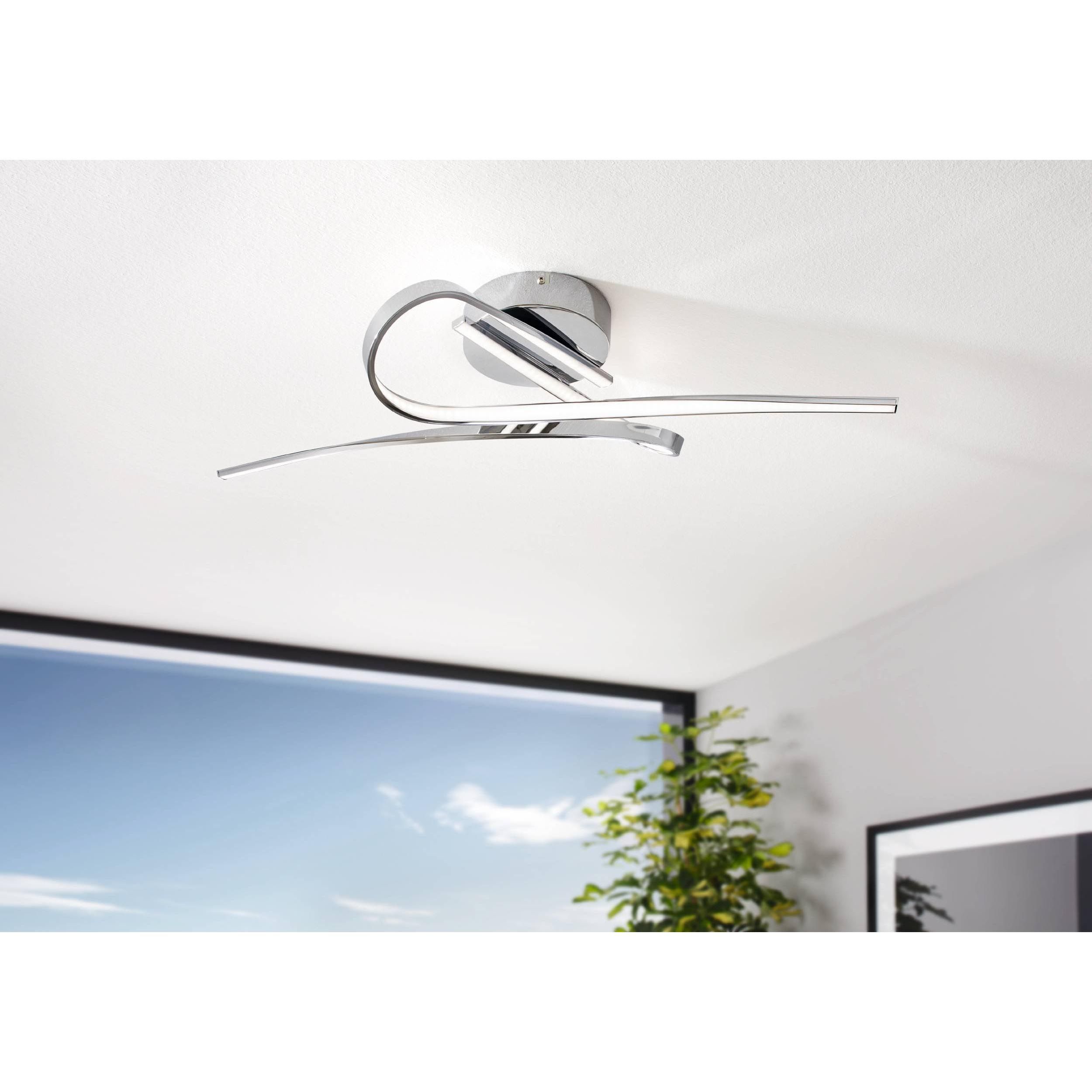 Plafonnier LED SELVINA Chrome L70cm