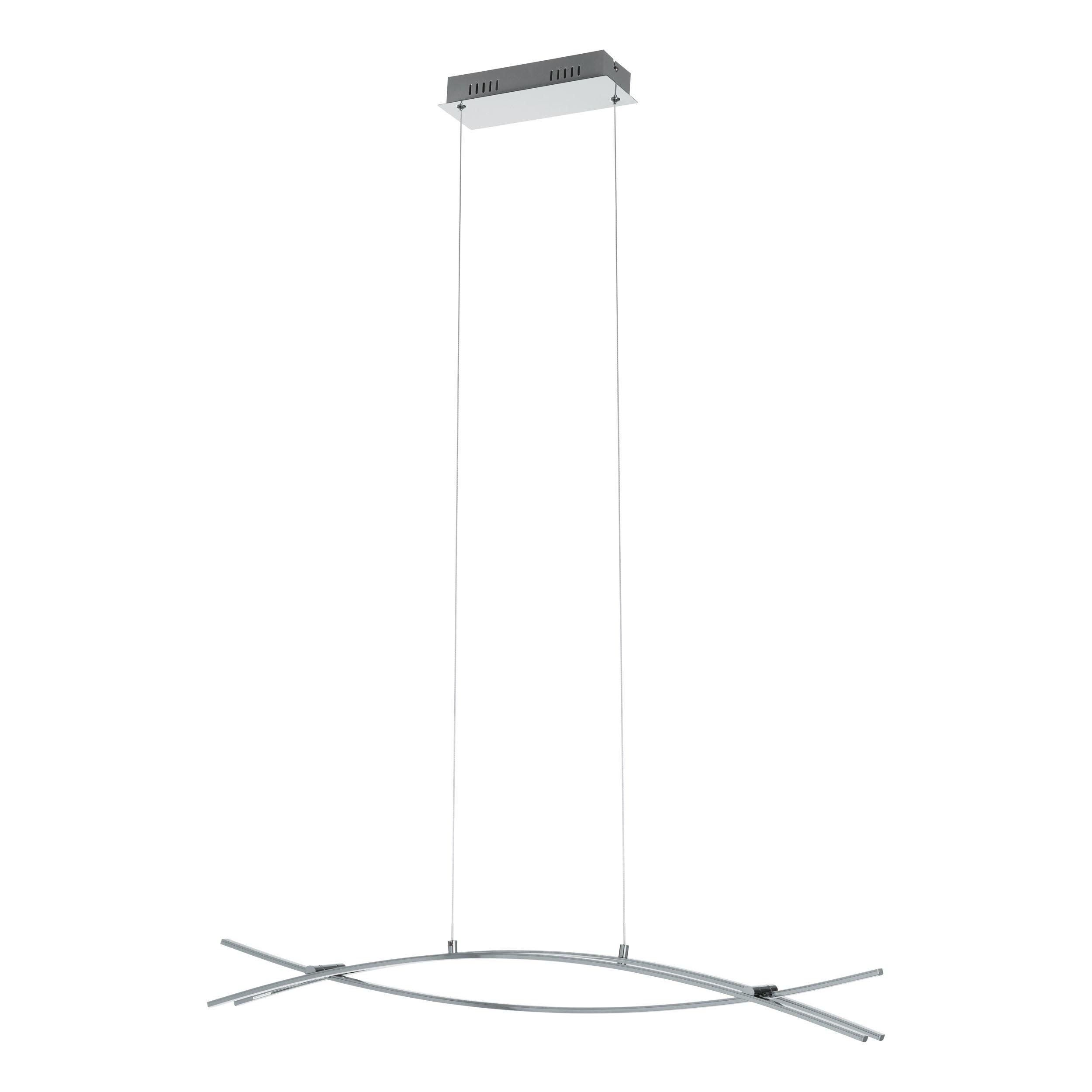 Plafonnier LED VALMORA argenté L90cm