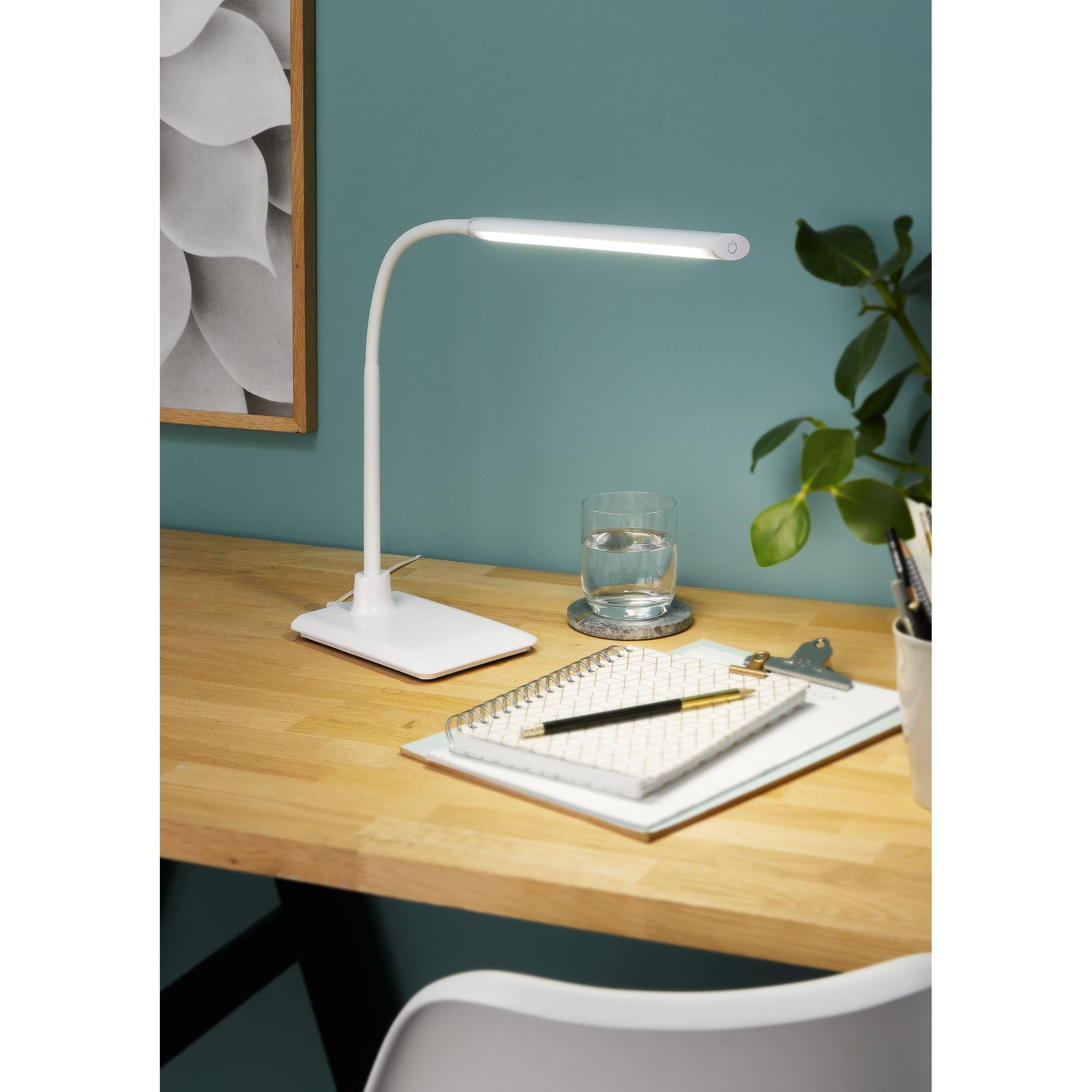 Lampe de bureau LAROA blanc H32,5cm