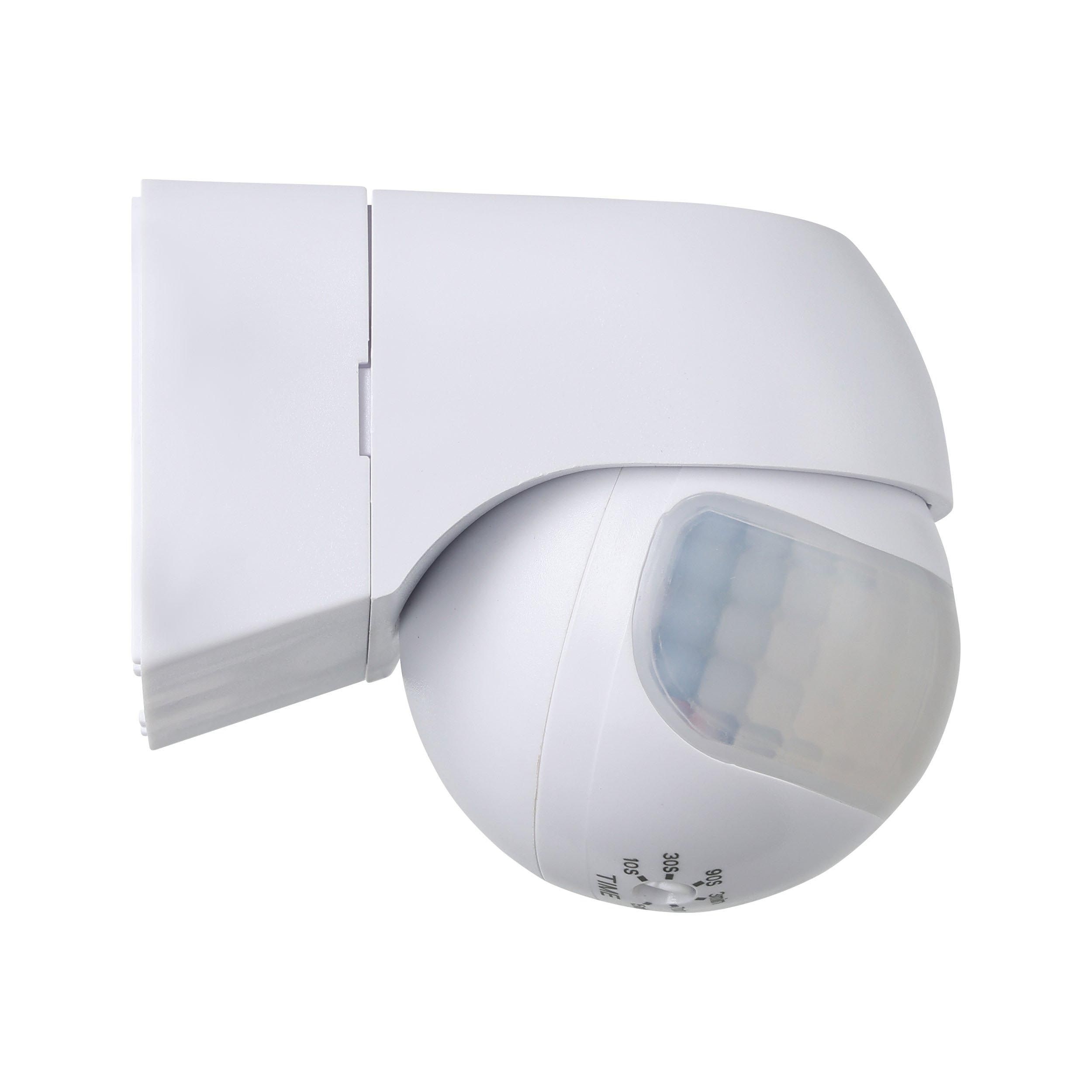 Détecteur de mouvement extérieur DETEC ME blanc H7cm