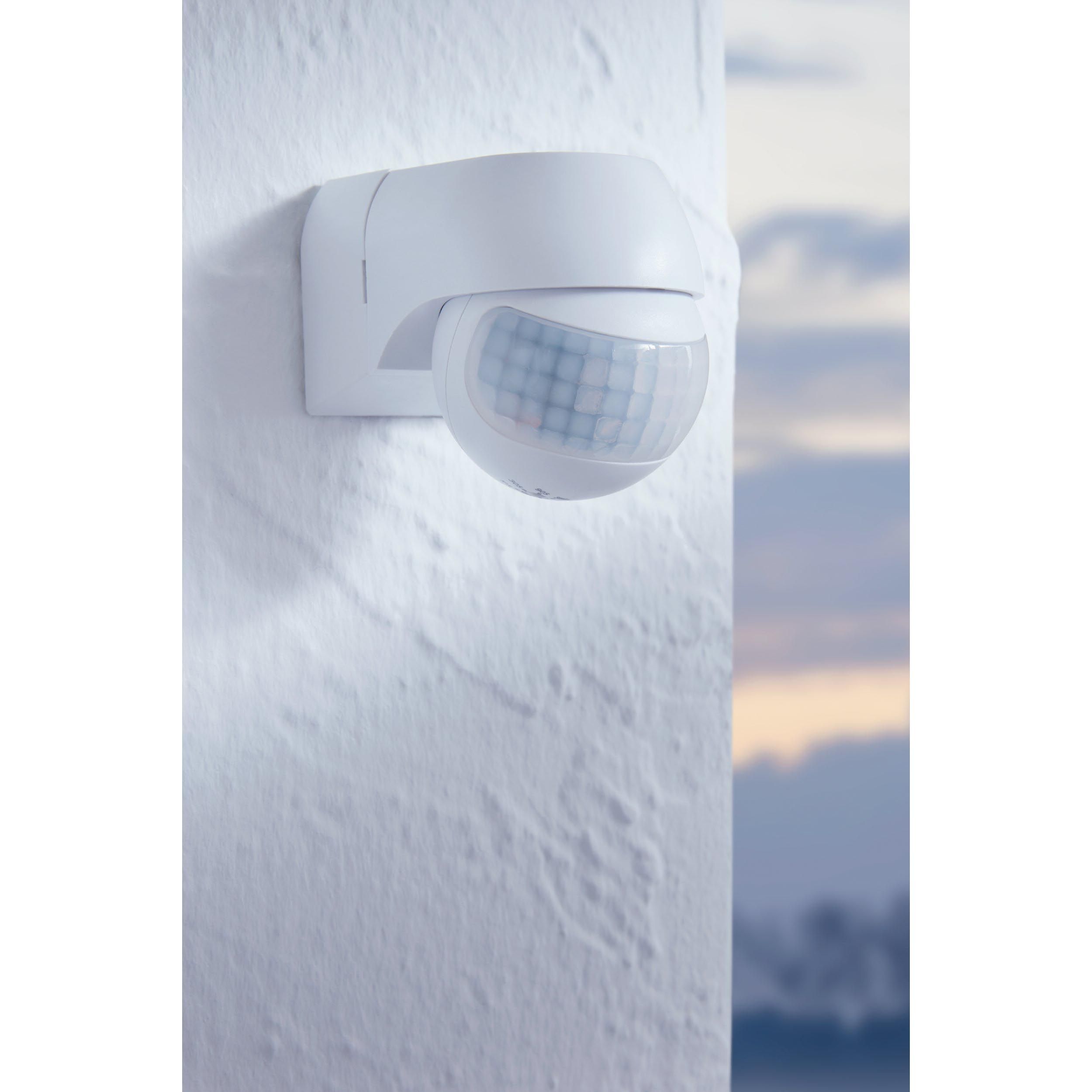 Détecteur de mouvement extérieur DETEC ME blanc H7cm