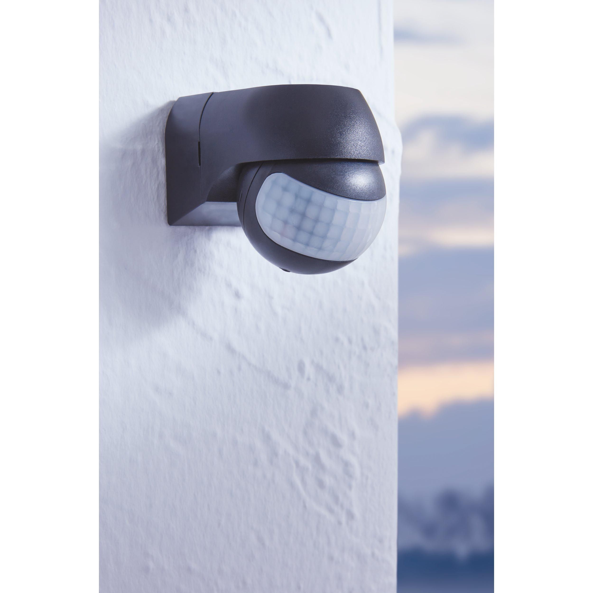Détecteur de mouvement extérieur DETEC ME noir H7cm