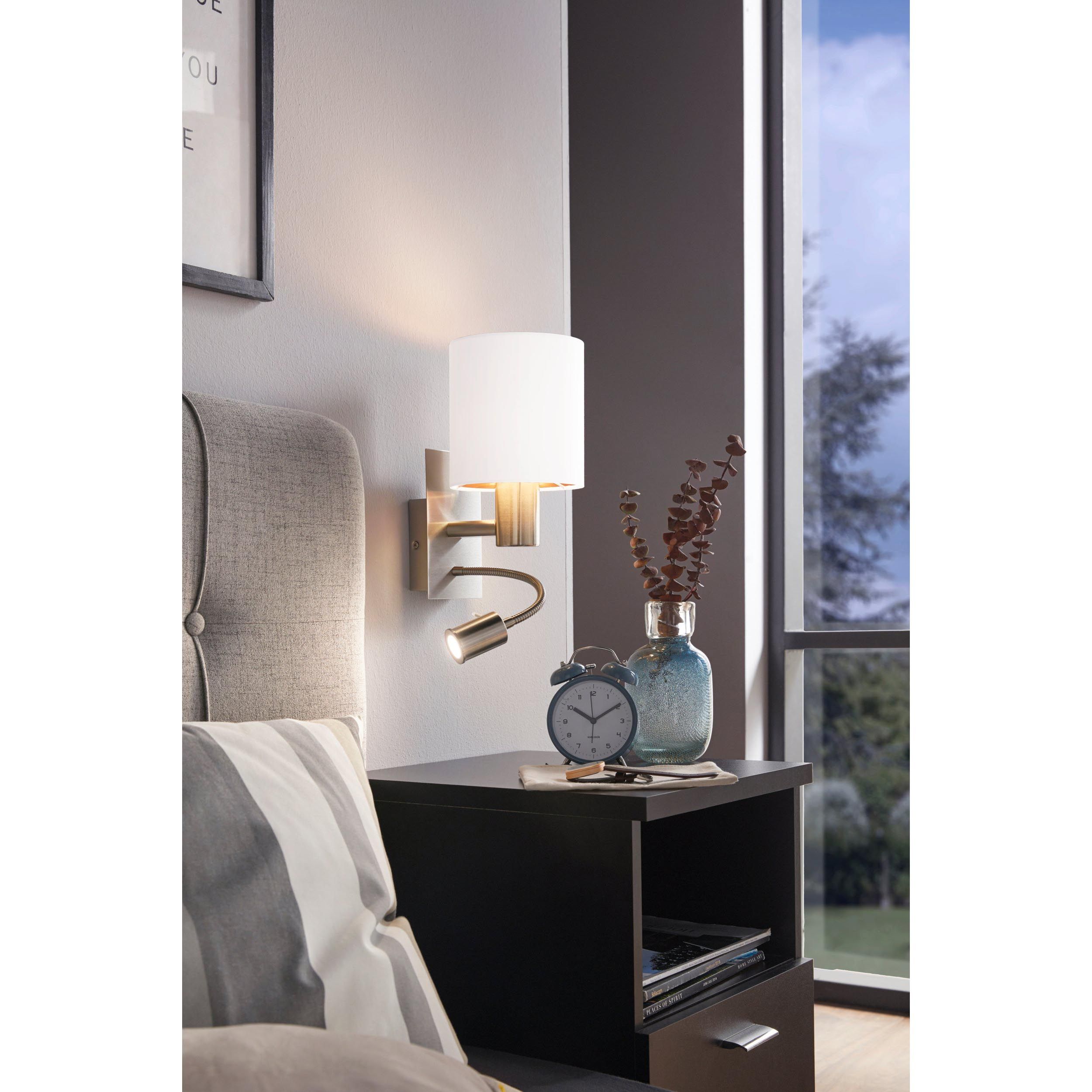 Applique PASTERI nickel/blanc H38cm
