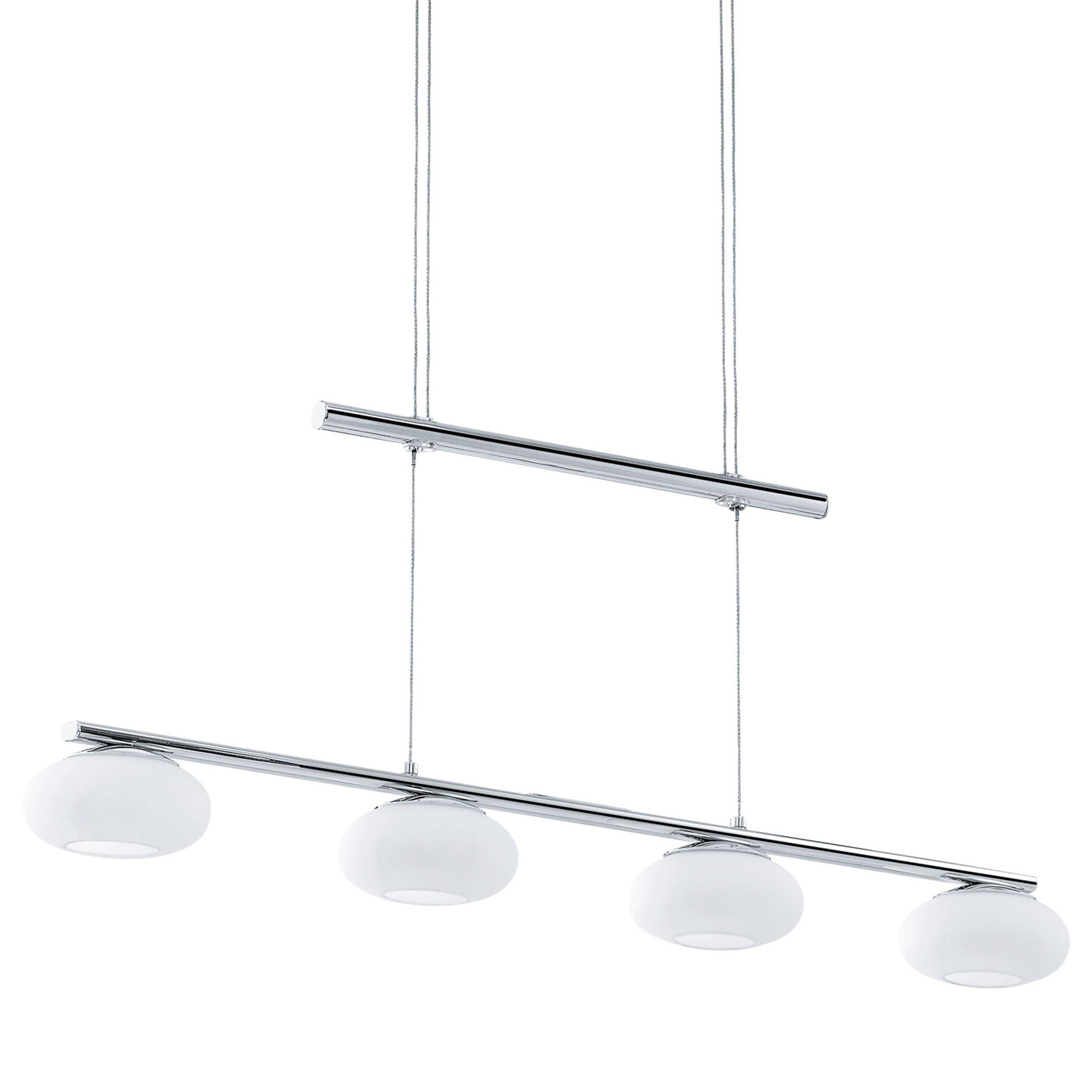Suspension LED ALEANDRO argenté L80cm