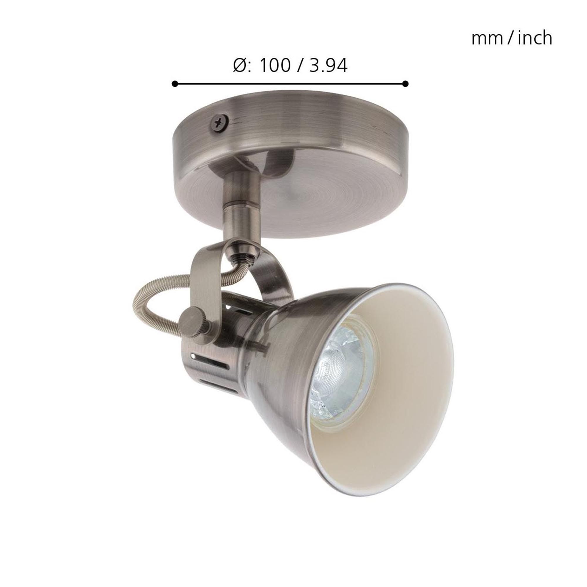 Spot SERAS argenté Ø10cm